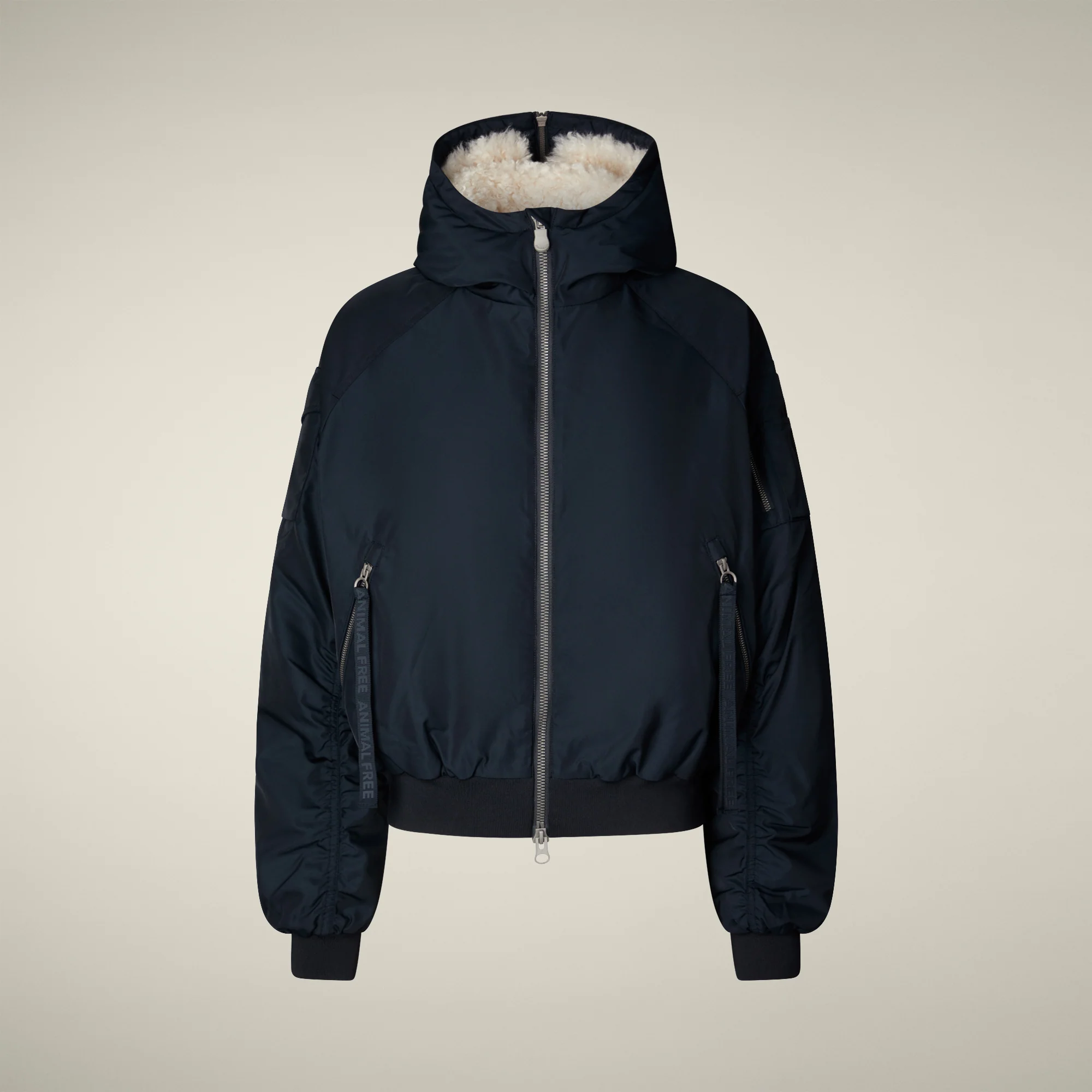 Women's bomber jacket Gaga in blue black