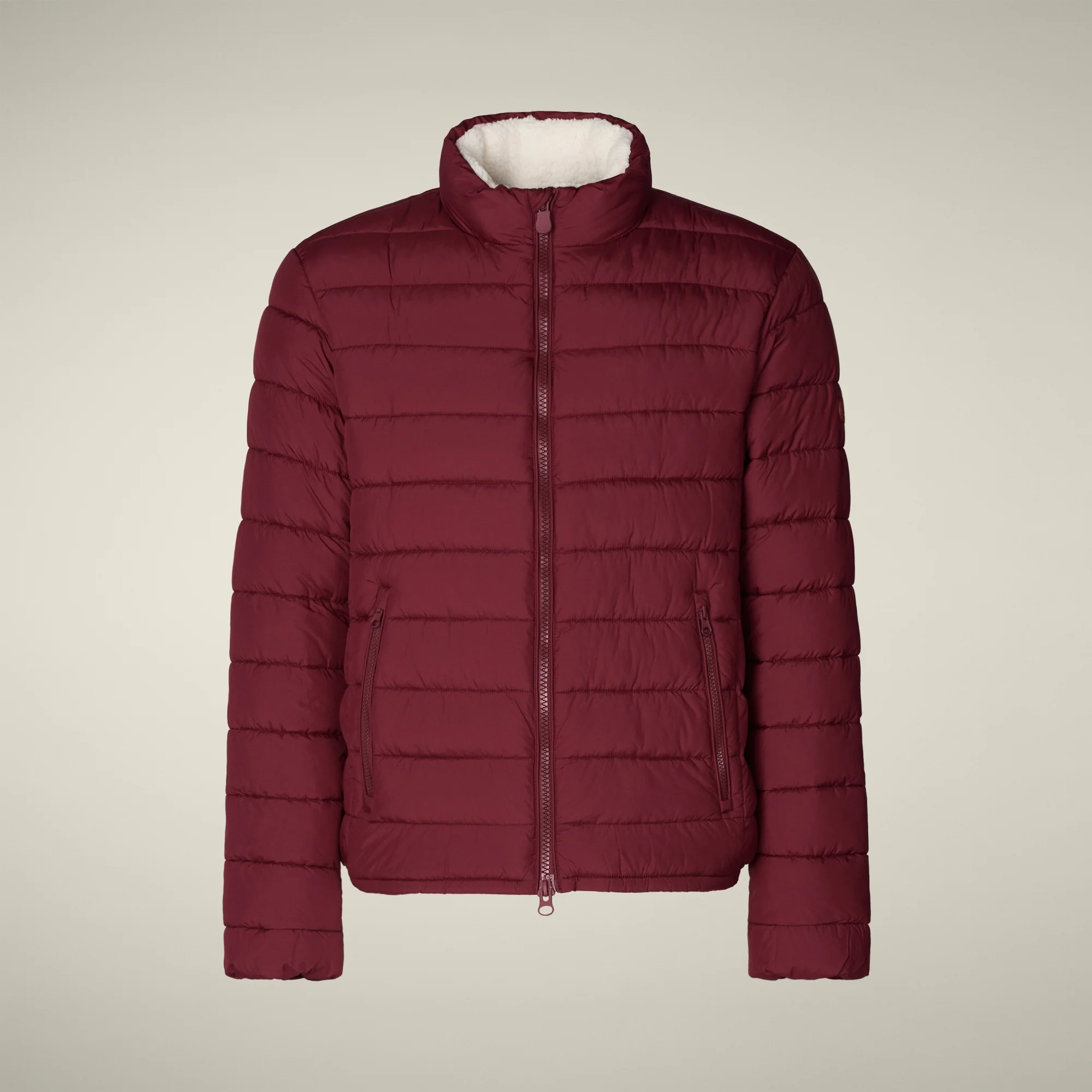 Men's Animal free puffer Jacket conan in wine red