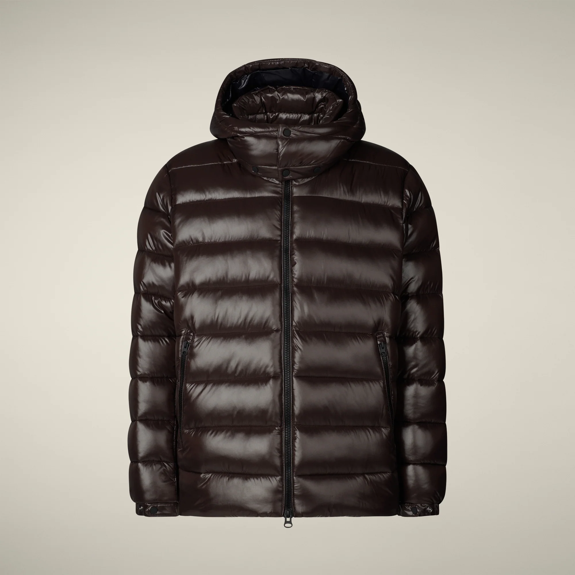 Men's Animal free puffer jacket florian in brown black