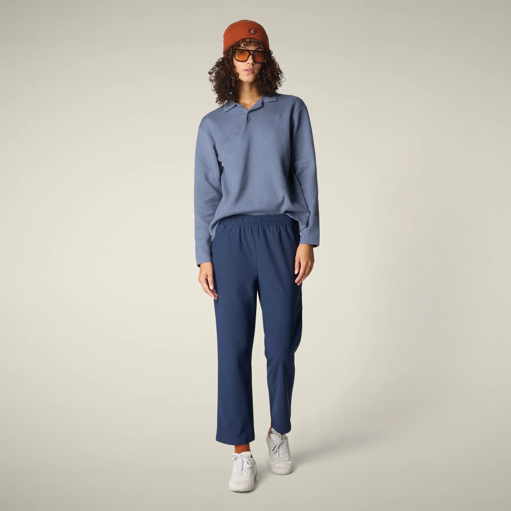 Women's Trousers milan  in navy blue