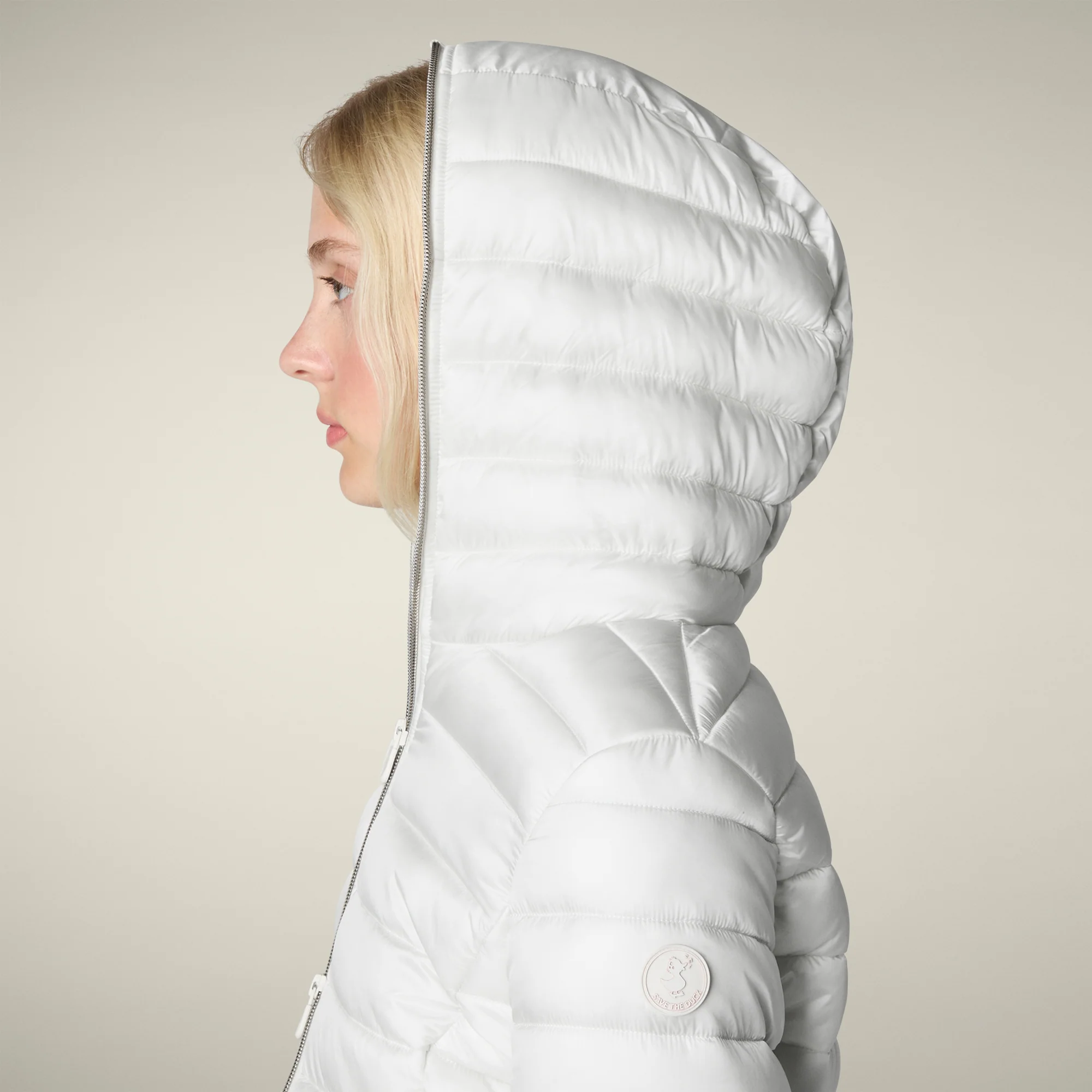 Women's Animal free puffer Jacket Alexis in Off White