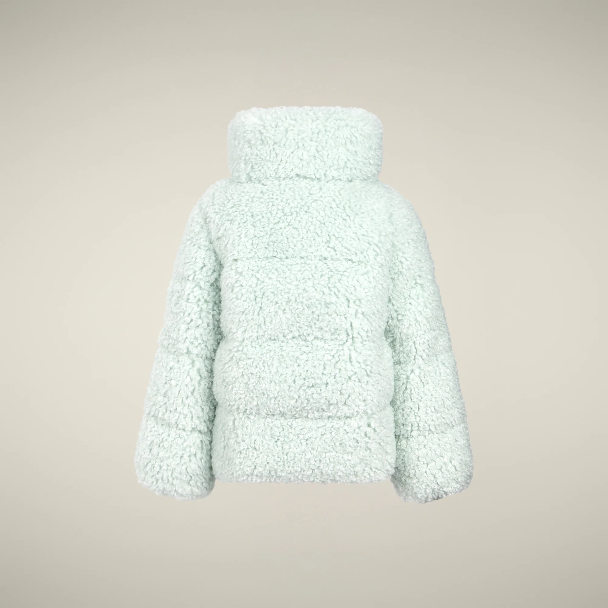 Girls' faux fur Jacket Thisbe in Glacier Blue