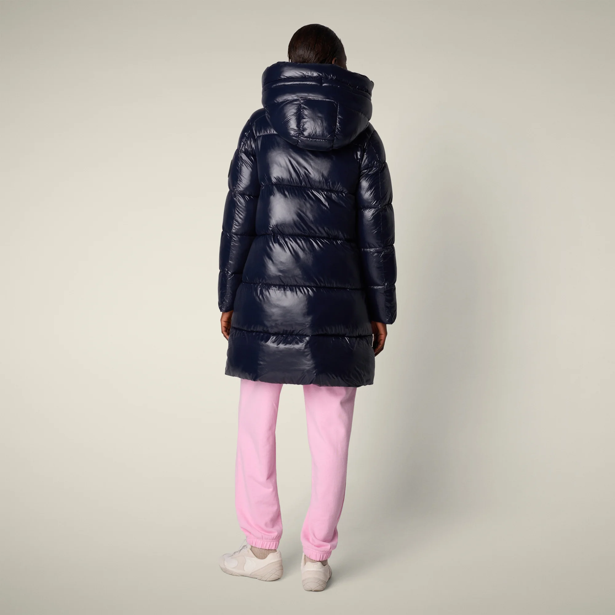 Women's Animal free puffer Coat bella in blue black