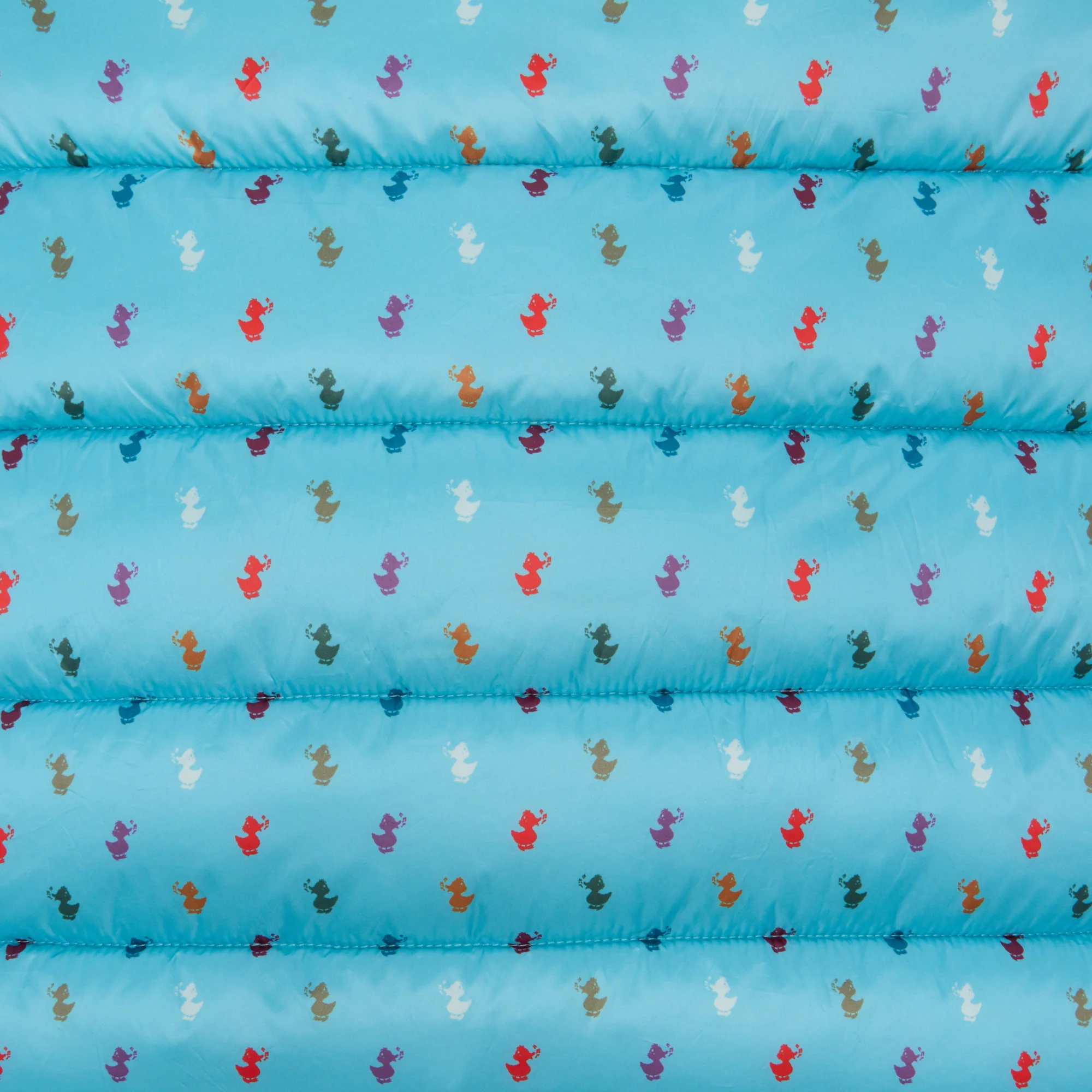 Unisex baby sleeping bag Buz in Light Blue with Ducks Print
