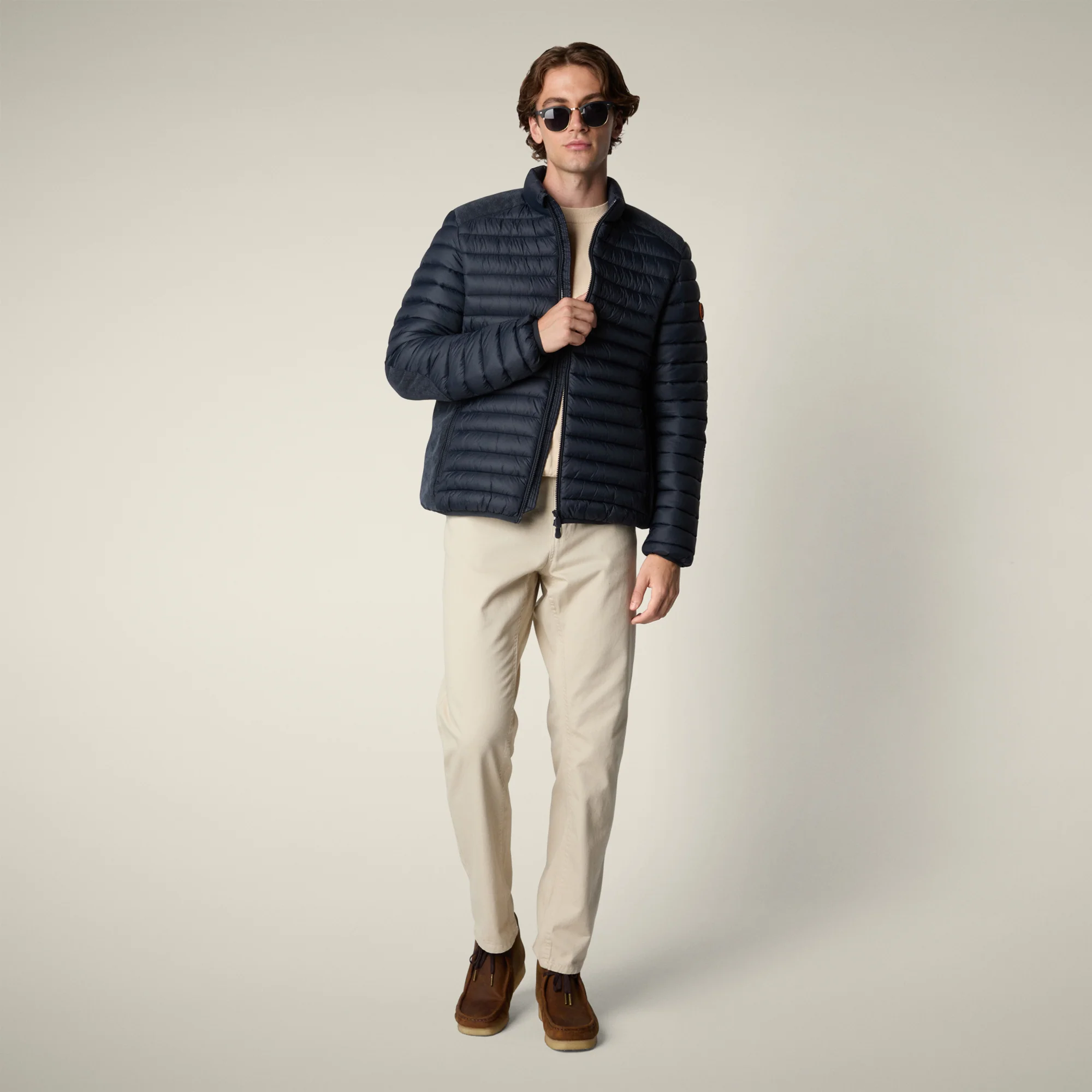 Men's Animal free puffer Jacket Donovan in Blue Black