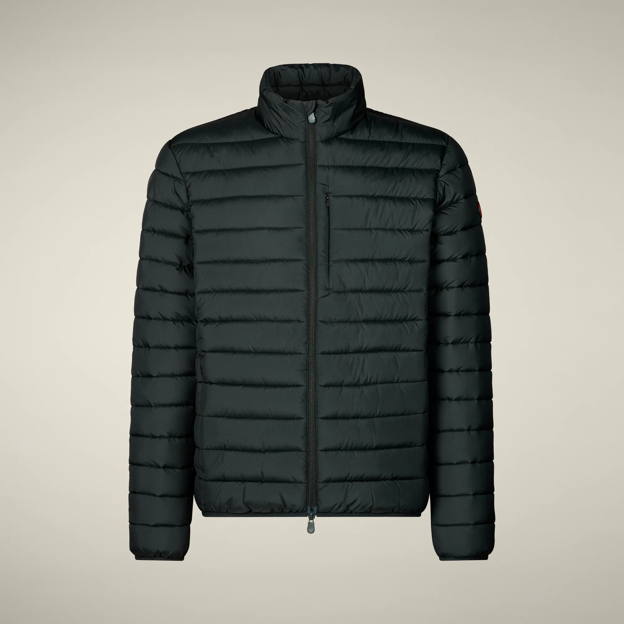 Men's animal free puffer Jacket Erion in Green Black