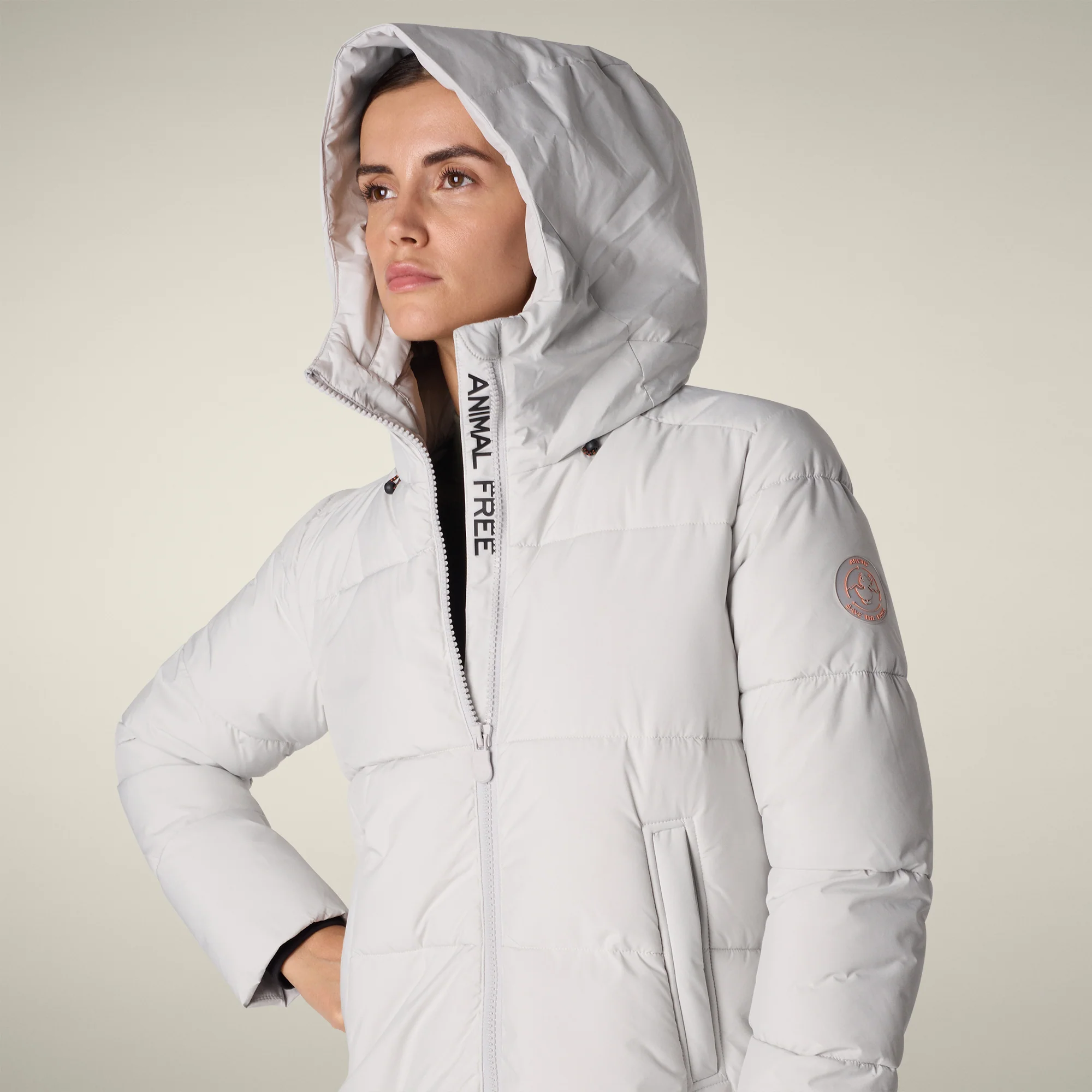 Women's parka missy  in fog grey