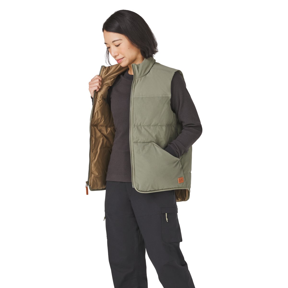 Zigzag Down Vest
