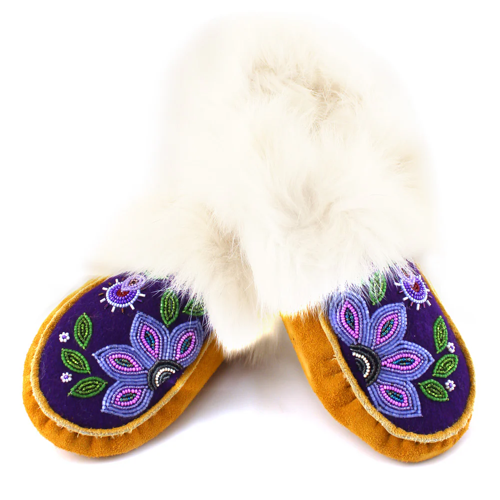 Anne Bell Ladies 7 Floral Moccasins