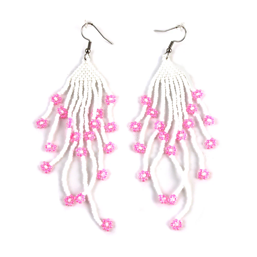Linda McCullough Beaded Fringe Earrings
