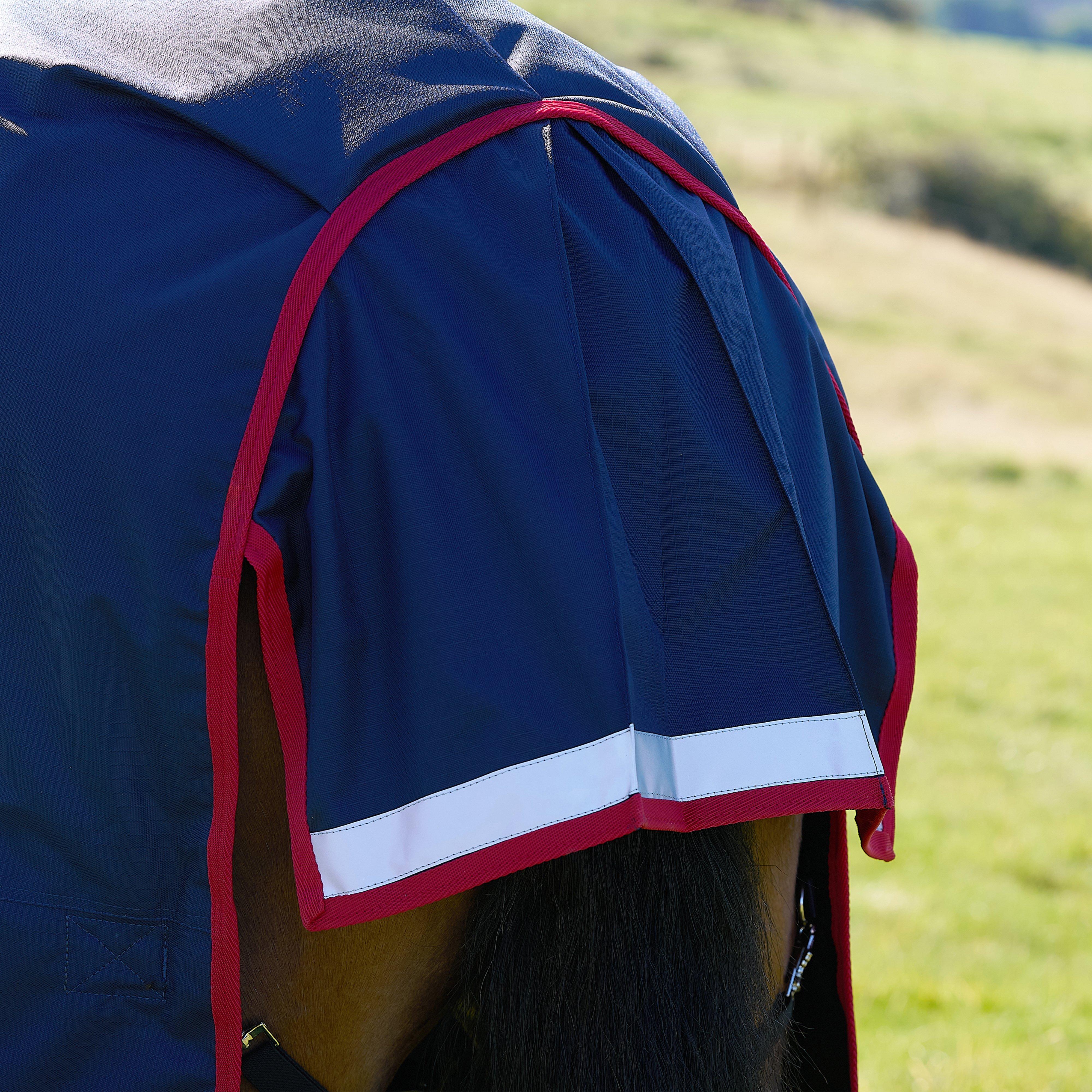 Original 50g Lightweight Standard Neck Turnout Rug Navy/Red