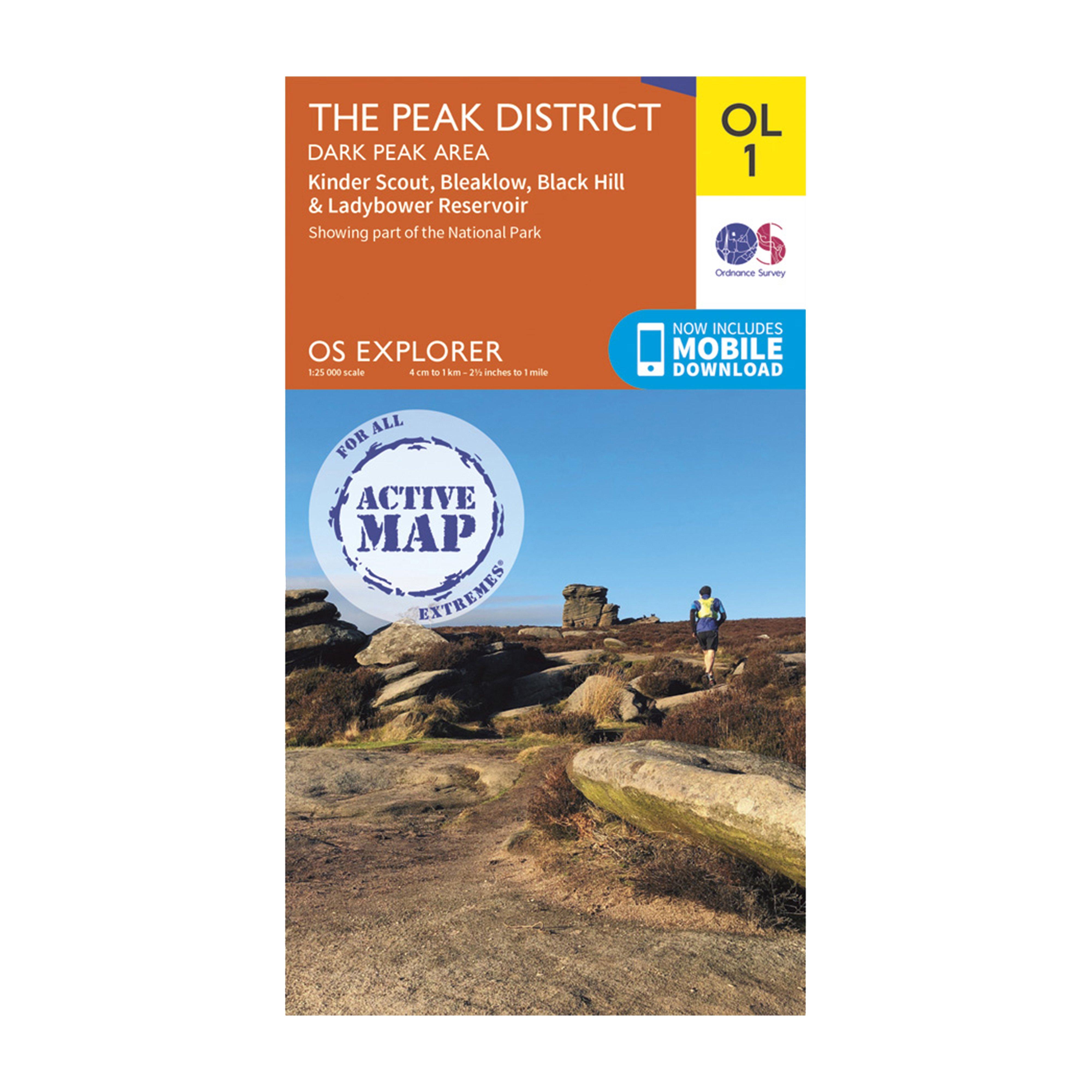 Explorer Active OL1 The Peak District - Dark Peak Area Map