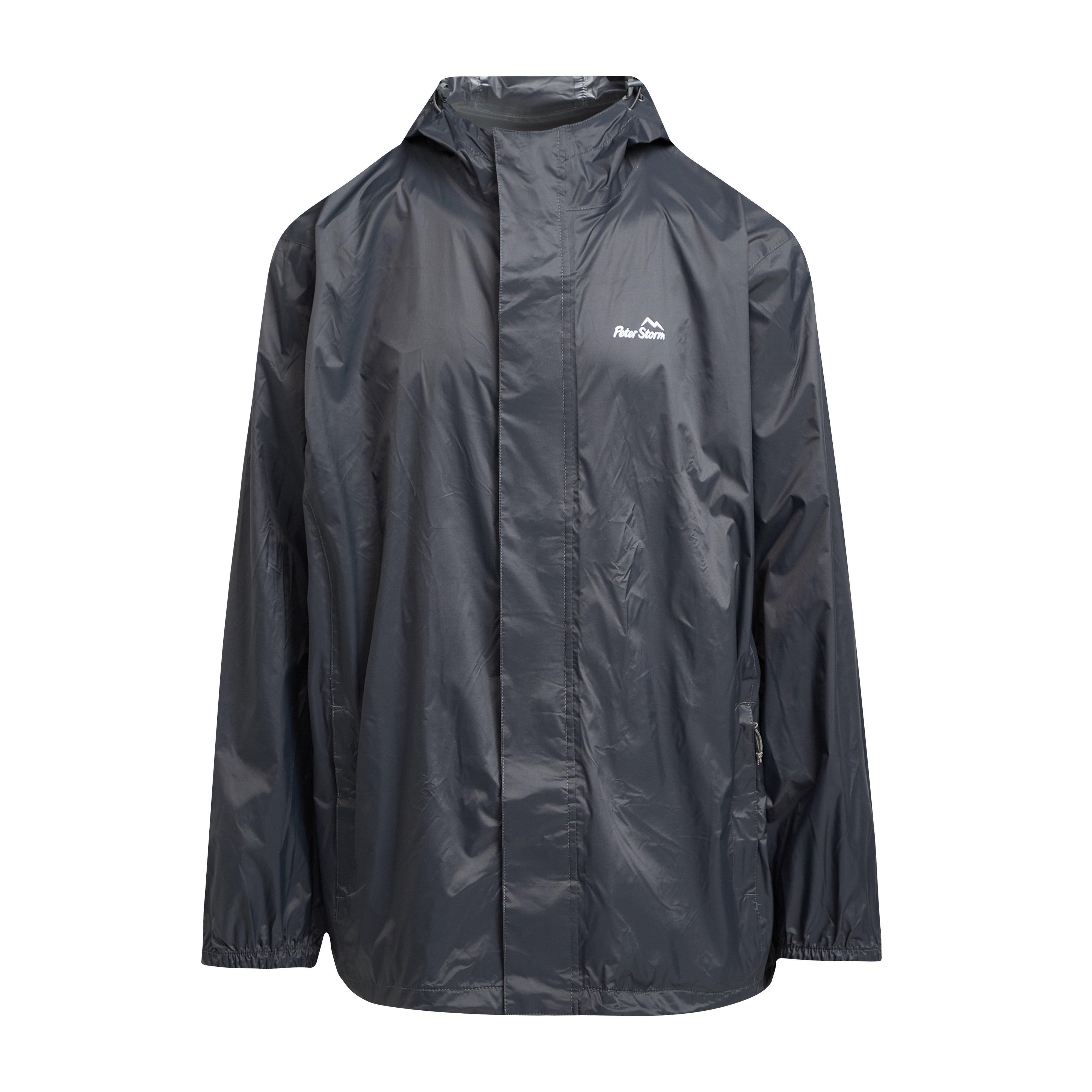 Mens Packable Jacket Grey