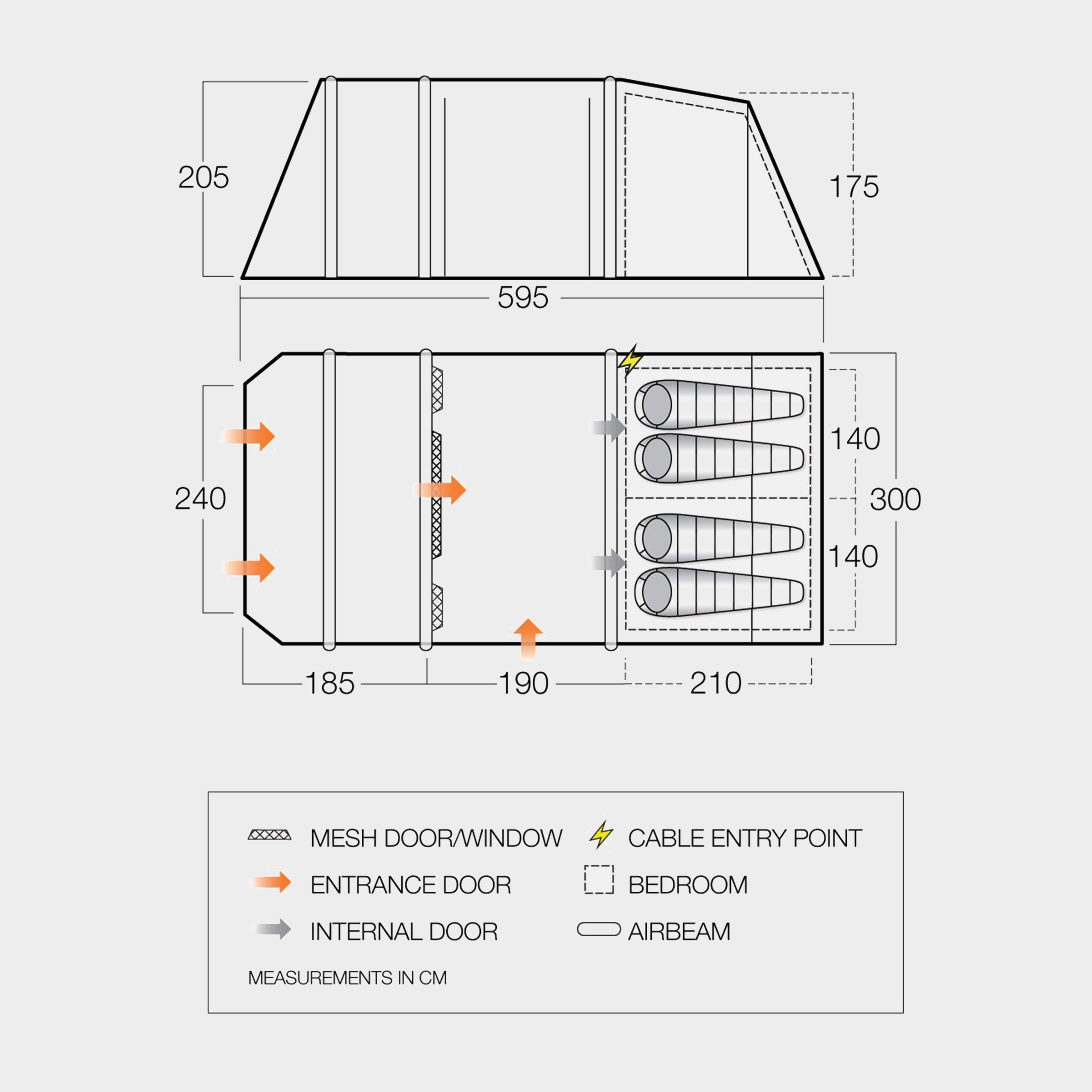 Brecon Air 450 National Trust Edition Air Tent