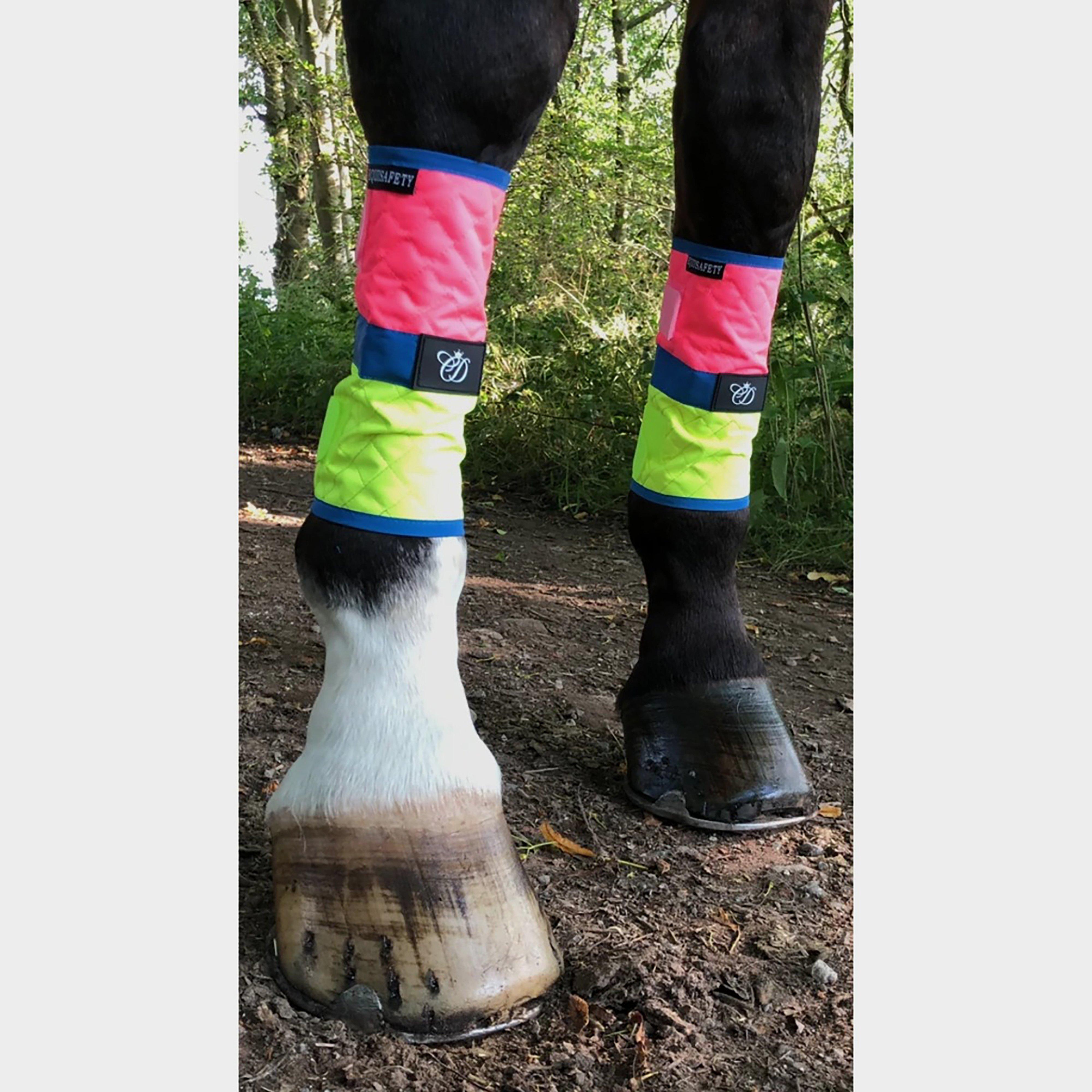 Charlotte Dujardin Multi-Coloured Horse Boots Pink/Yellow