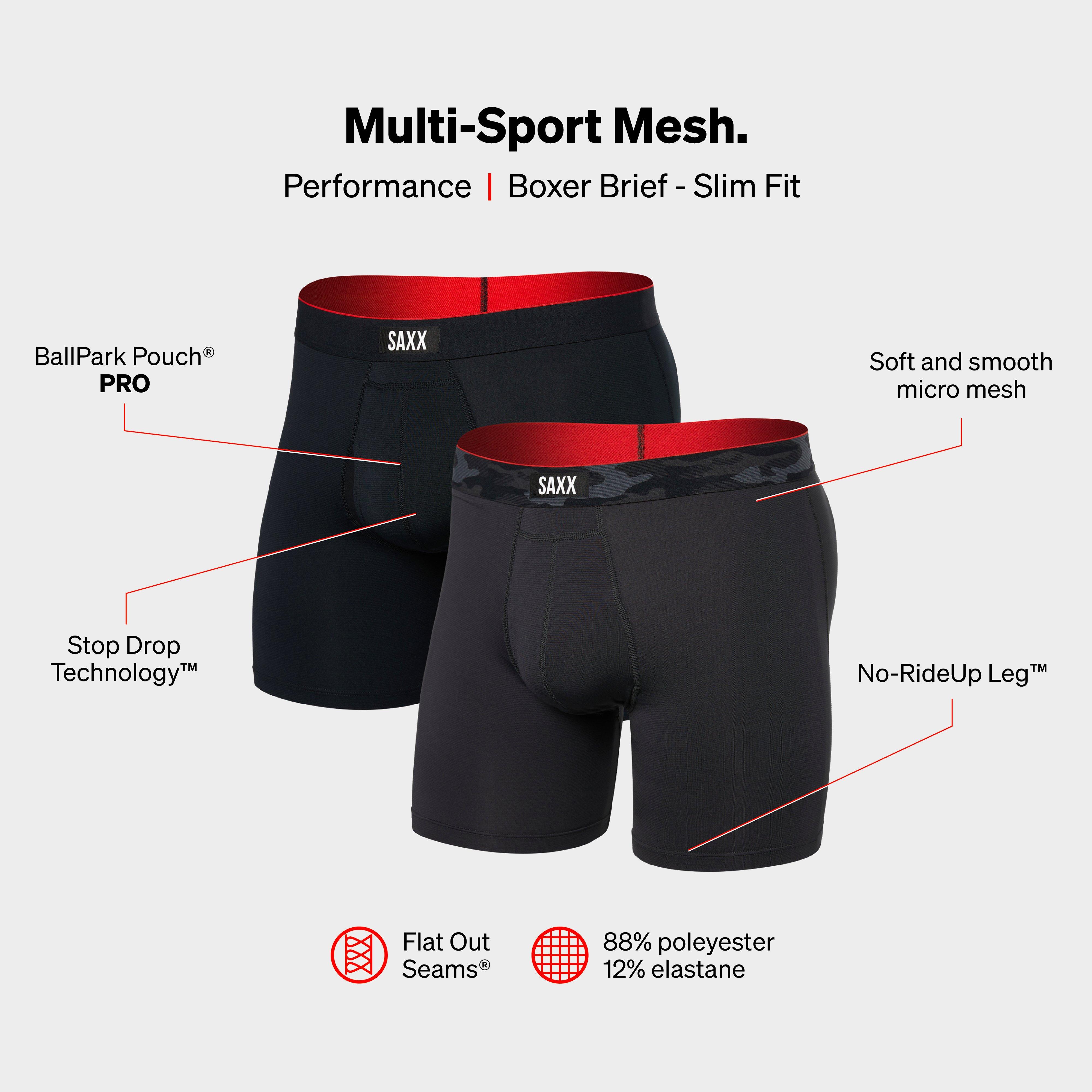 Men's Multi-Sport Boxer Briefs 2 Pack