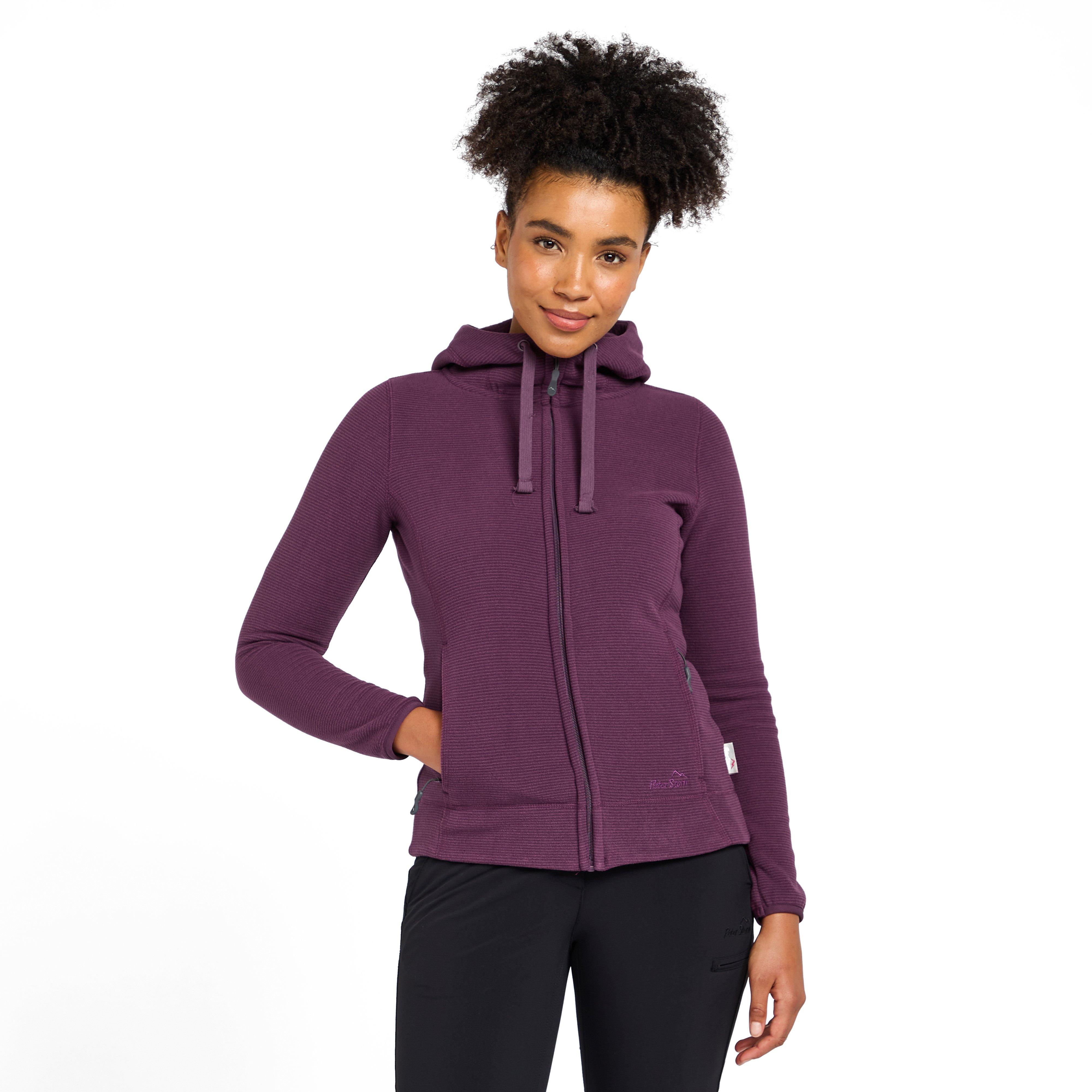 Women's Full-zip Hooded Stretch Fleece