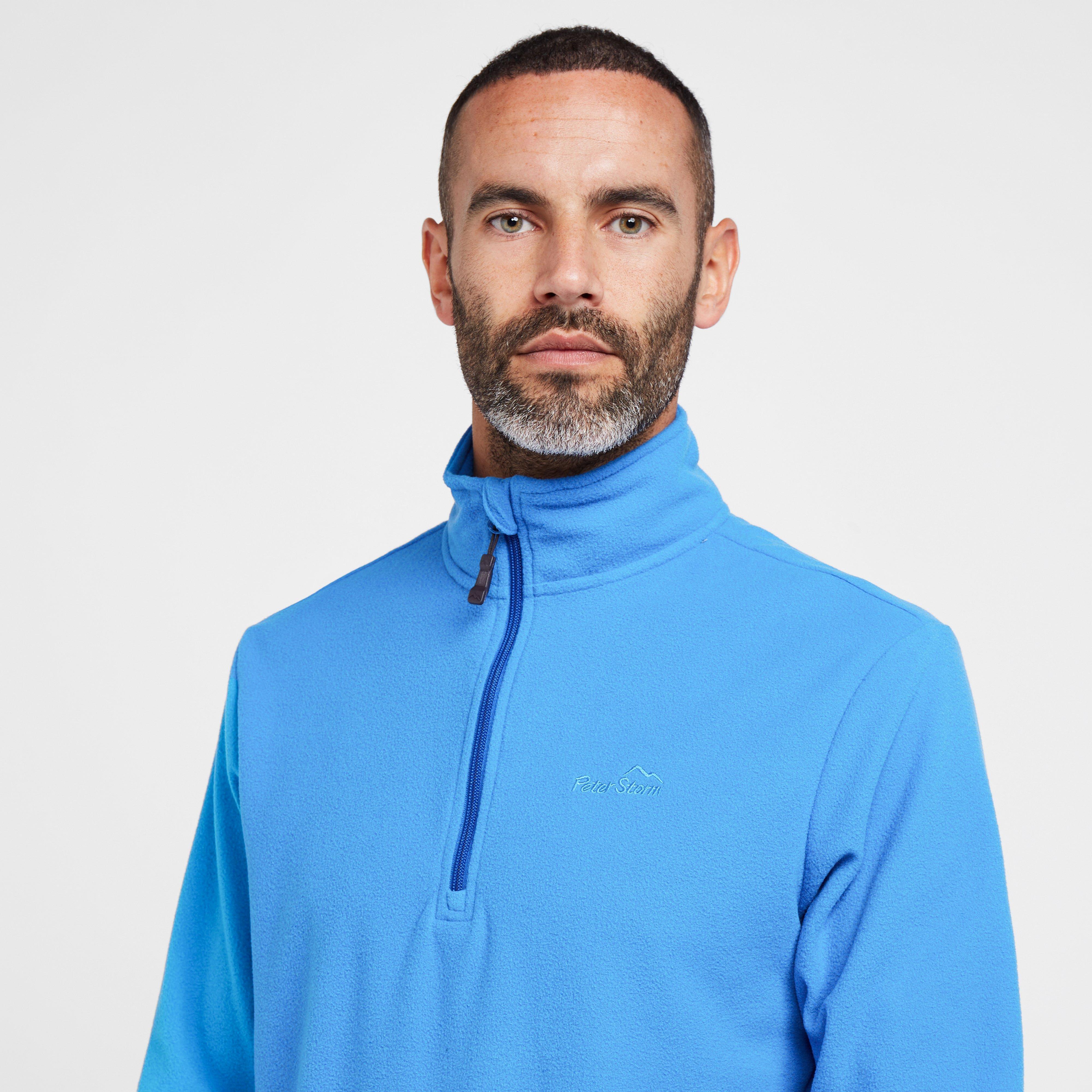 Mens Bracken Half Zip Fleece Blue