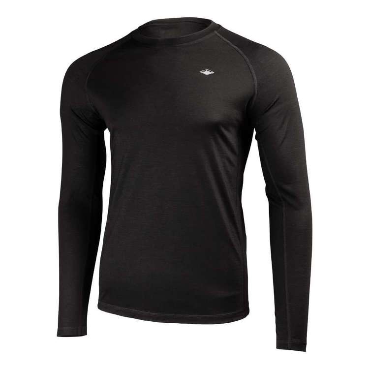 Mountain Designs Men's Merino Long Sleeve Top Black
