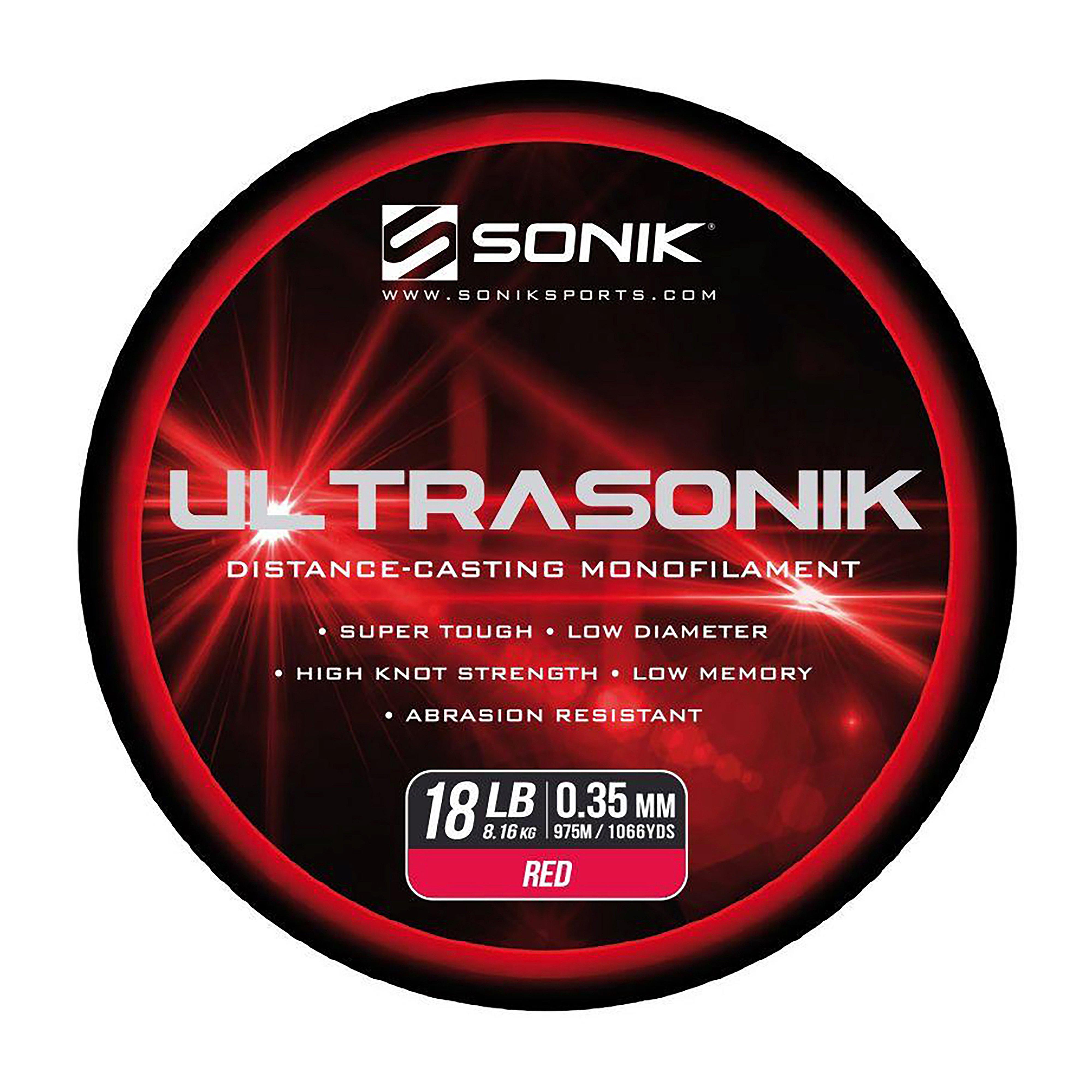 Ultrasonik Saltwater Mono in Red (18lb)