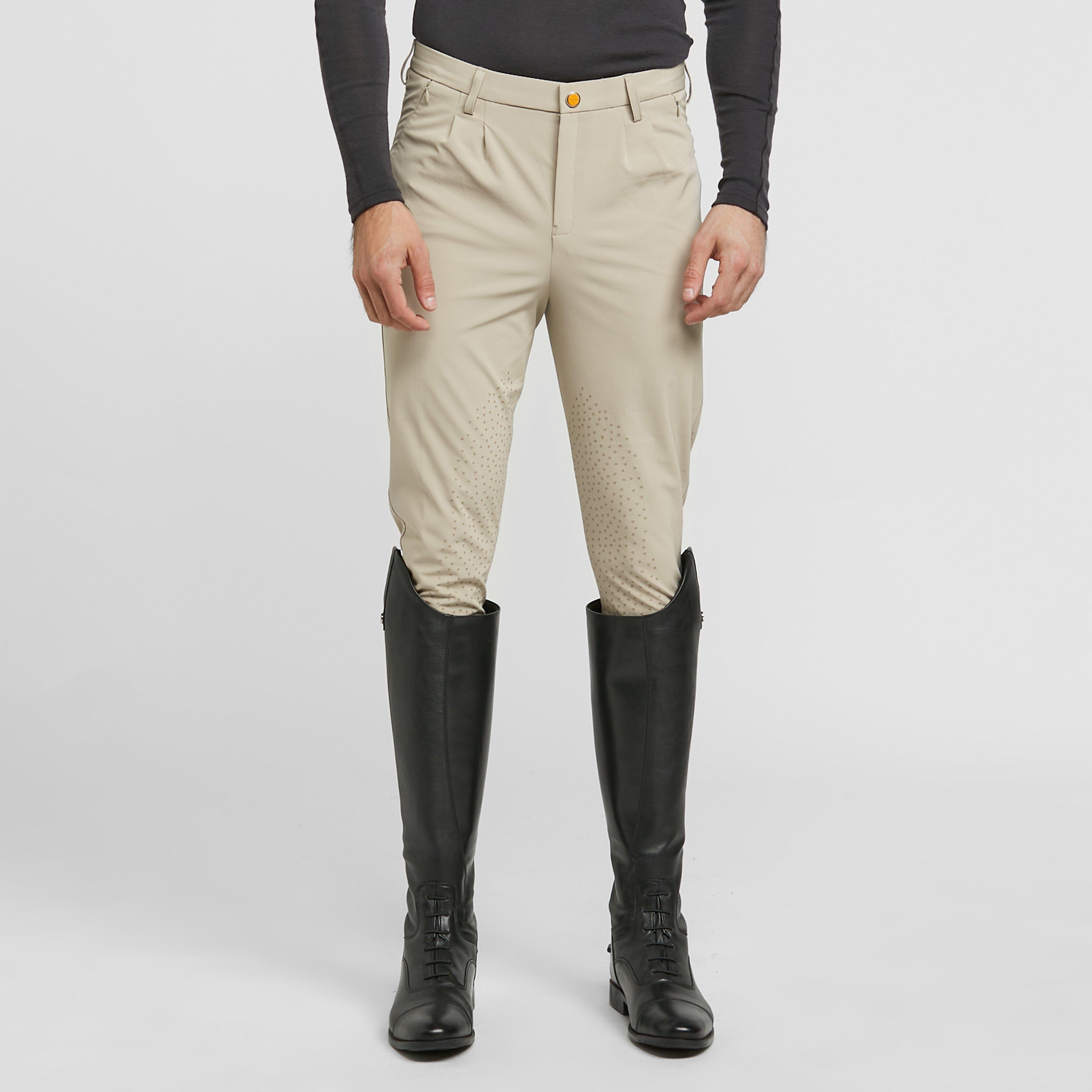 Mens Walton Knee Patch Breeches Beige
