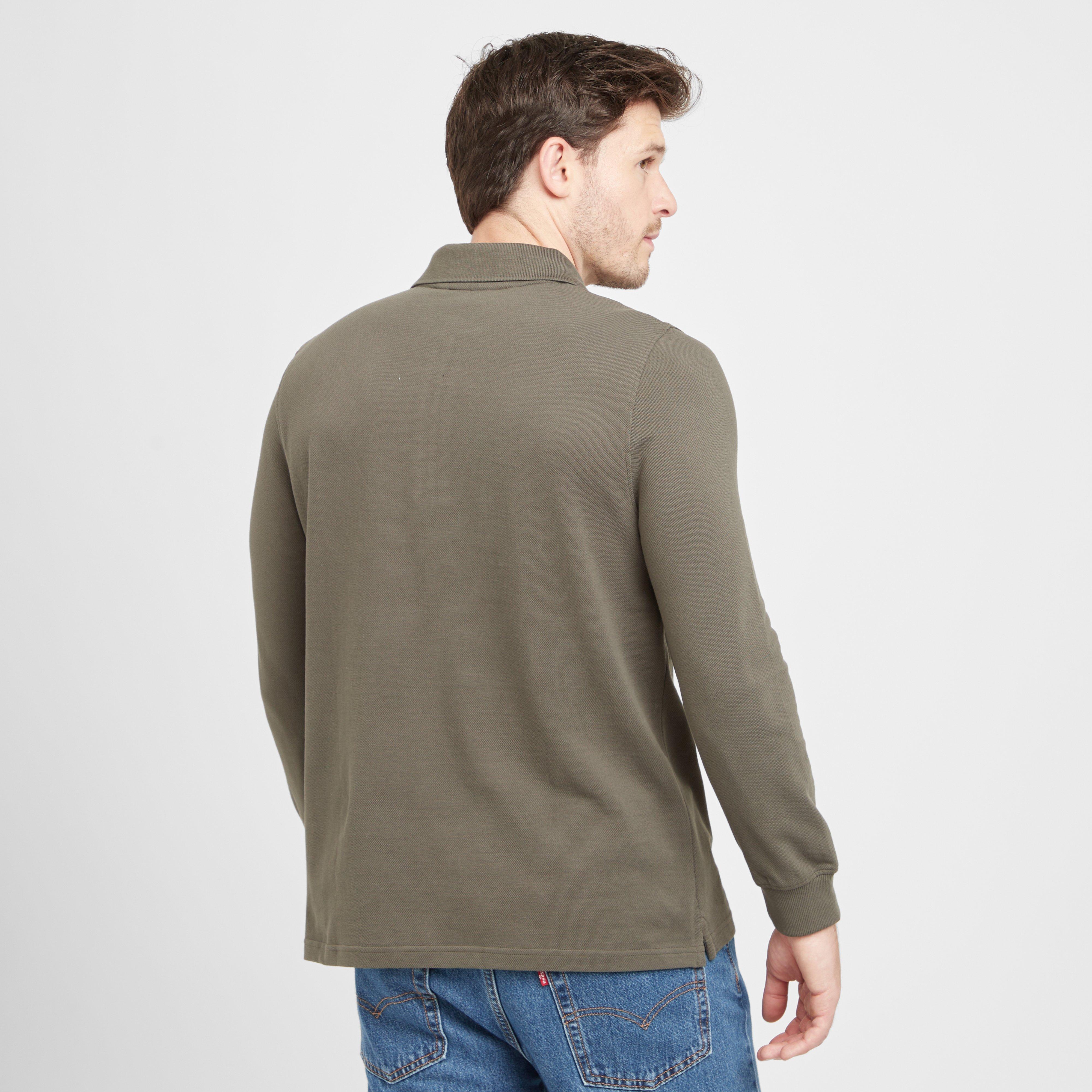 Green Label Men’s Airdrie Long Sleeve Polo Shirt