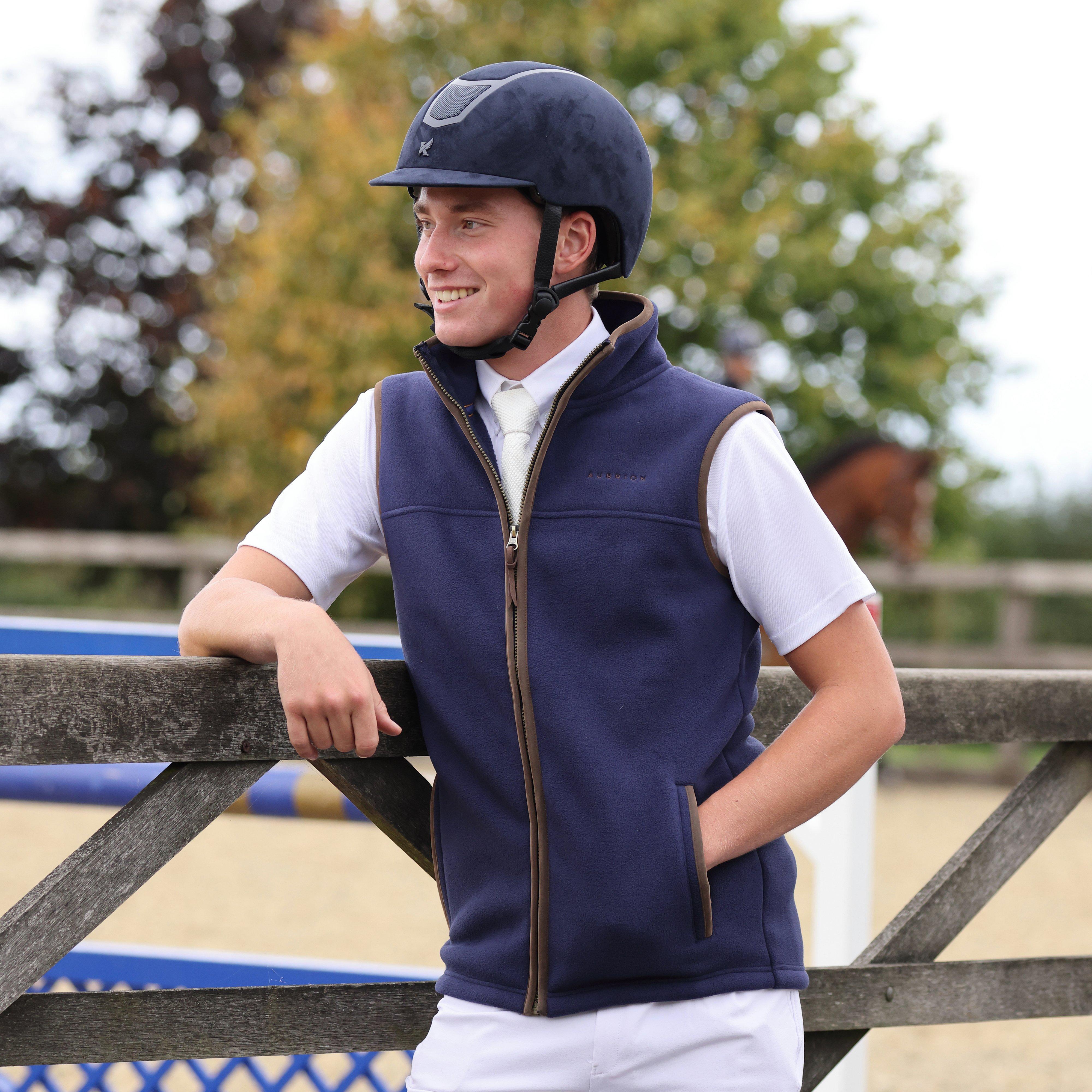 Mens Fleece Gilet Navy