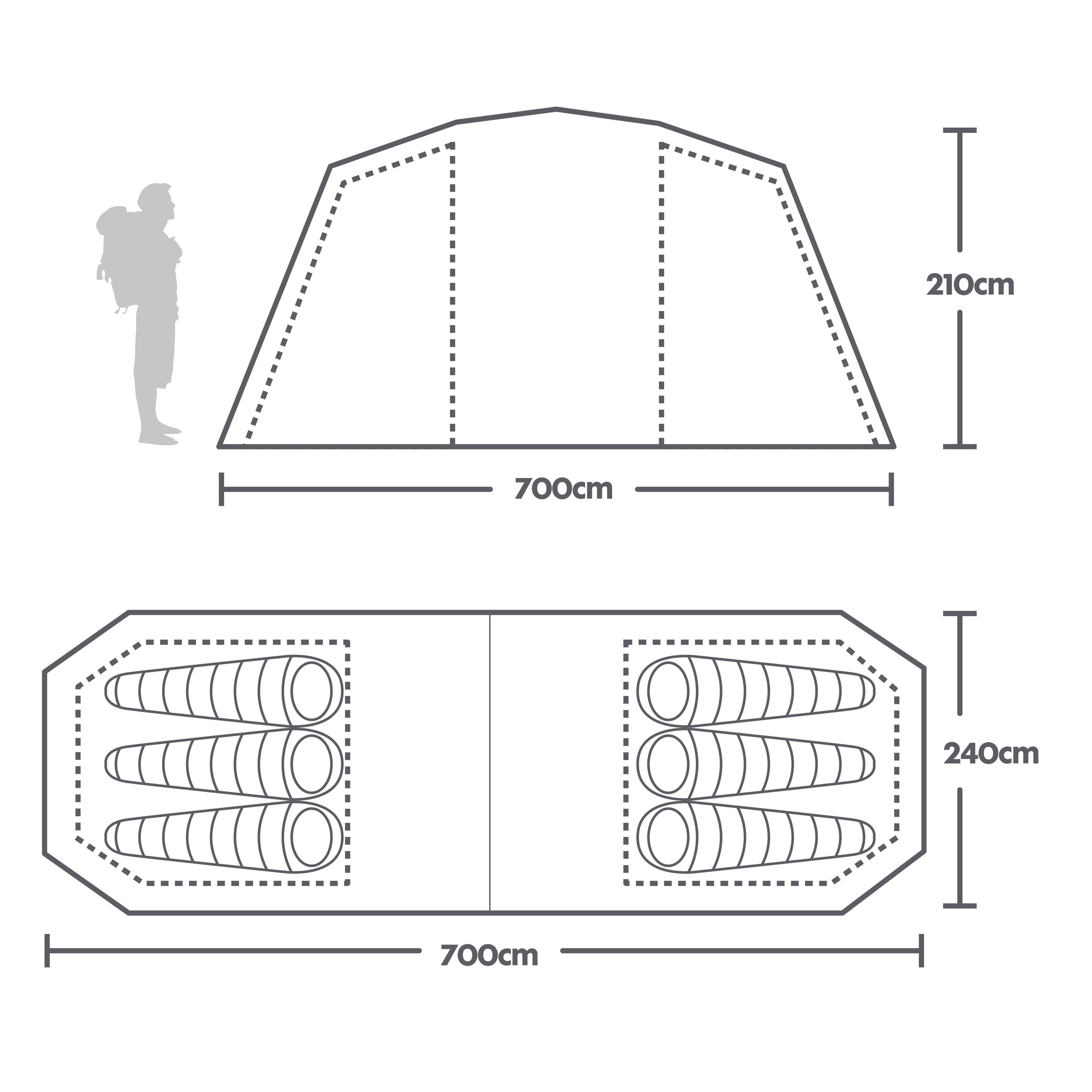 Zenobia 6 Nightfall Tent