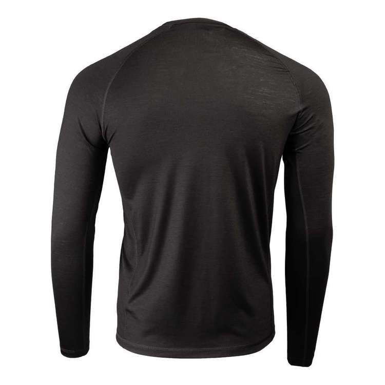 Mountain Designs Men's Merino Long Sleeve Top Black