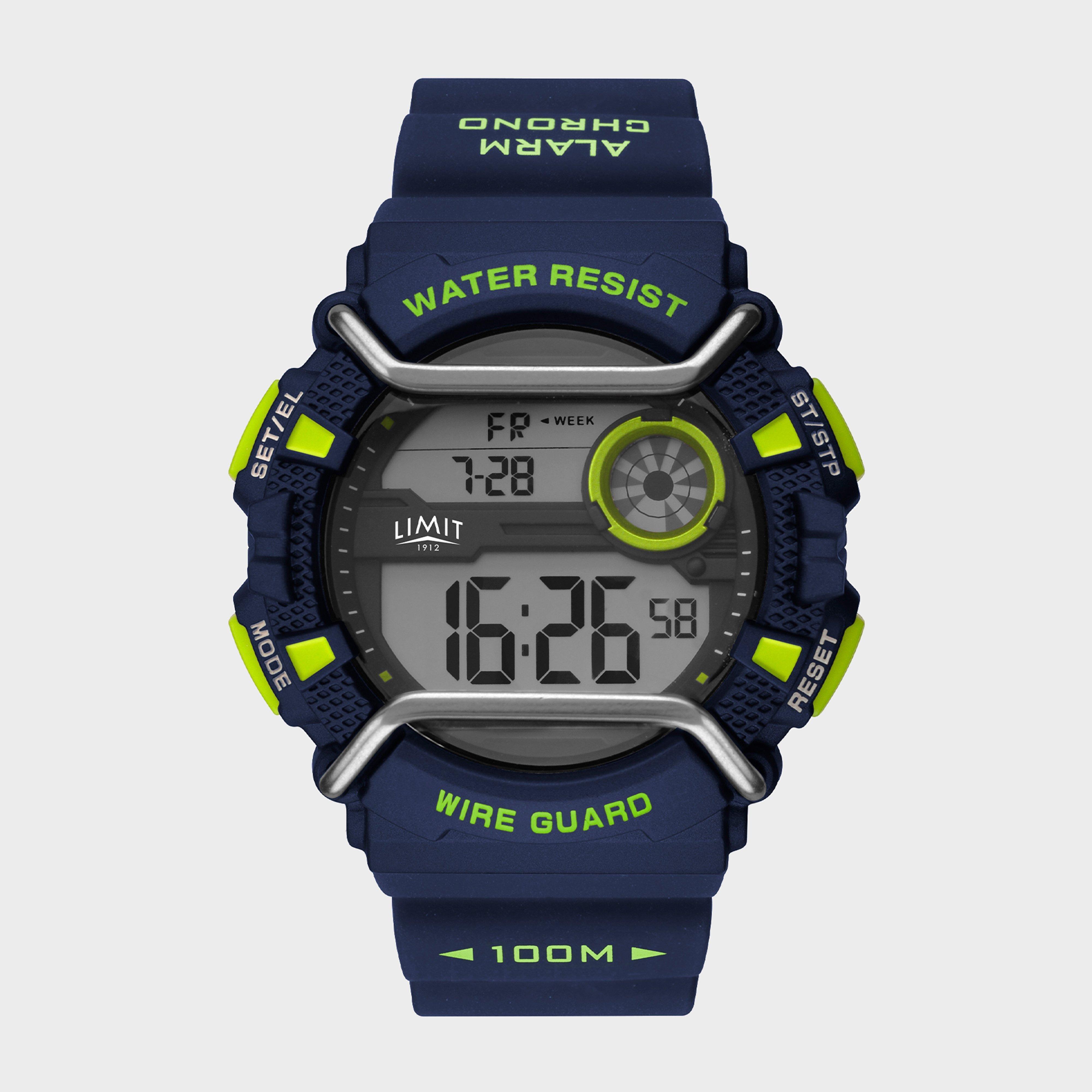 Digital Watch Blue/Lime Face