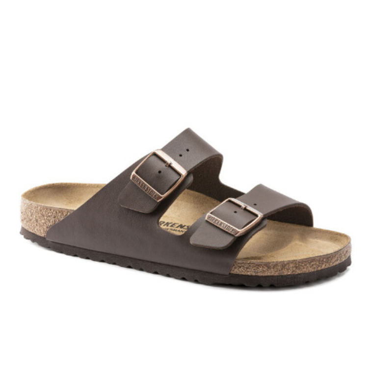 Birkenstock Men's Arizona Birko-Flor Sandals Dark Brown