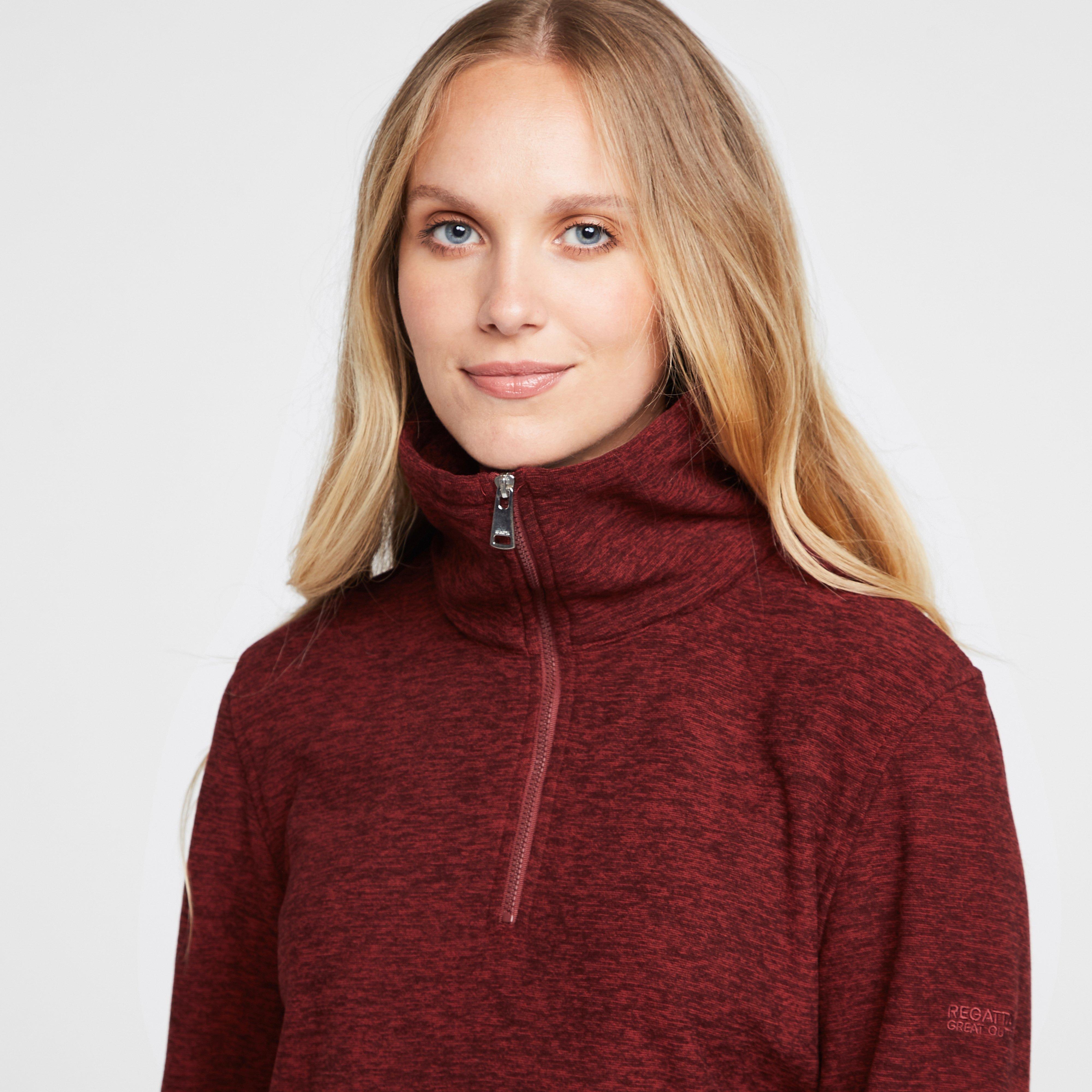 Womens Kizmit Half-Zip Fleece Red