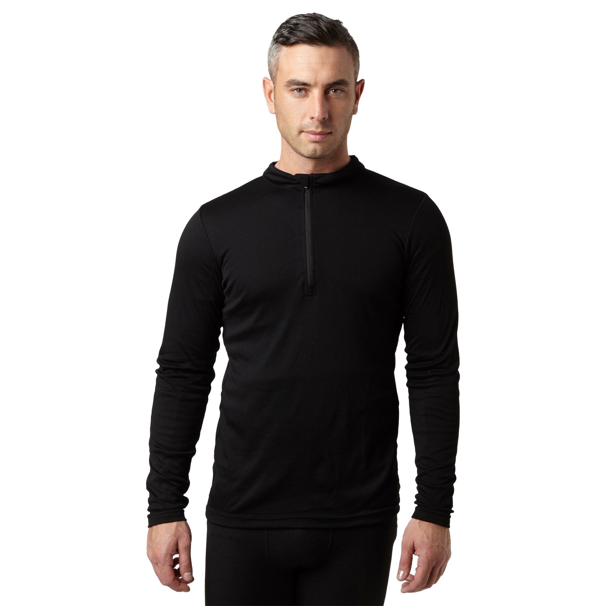 Mens' Long-sleeve Thermal Zip Top