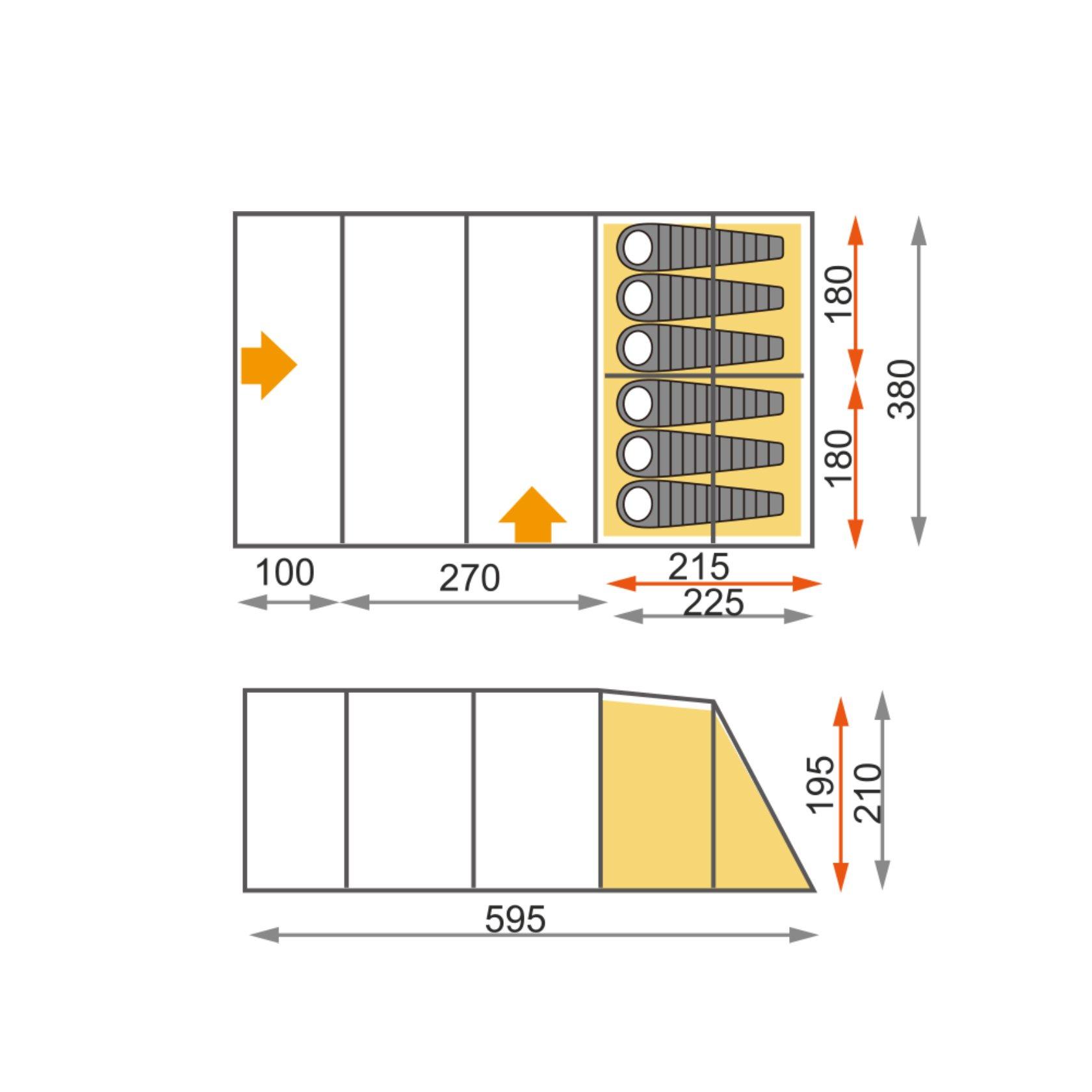 Hampton 6 Nightfall Family Tent