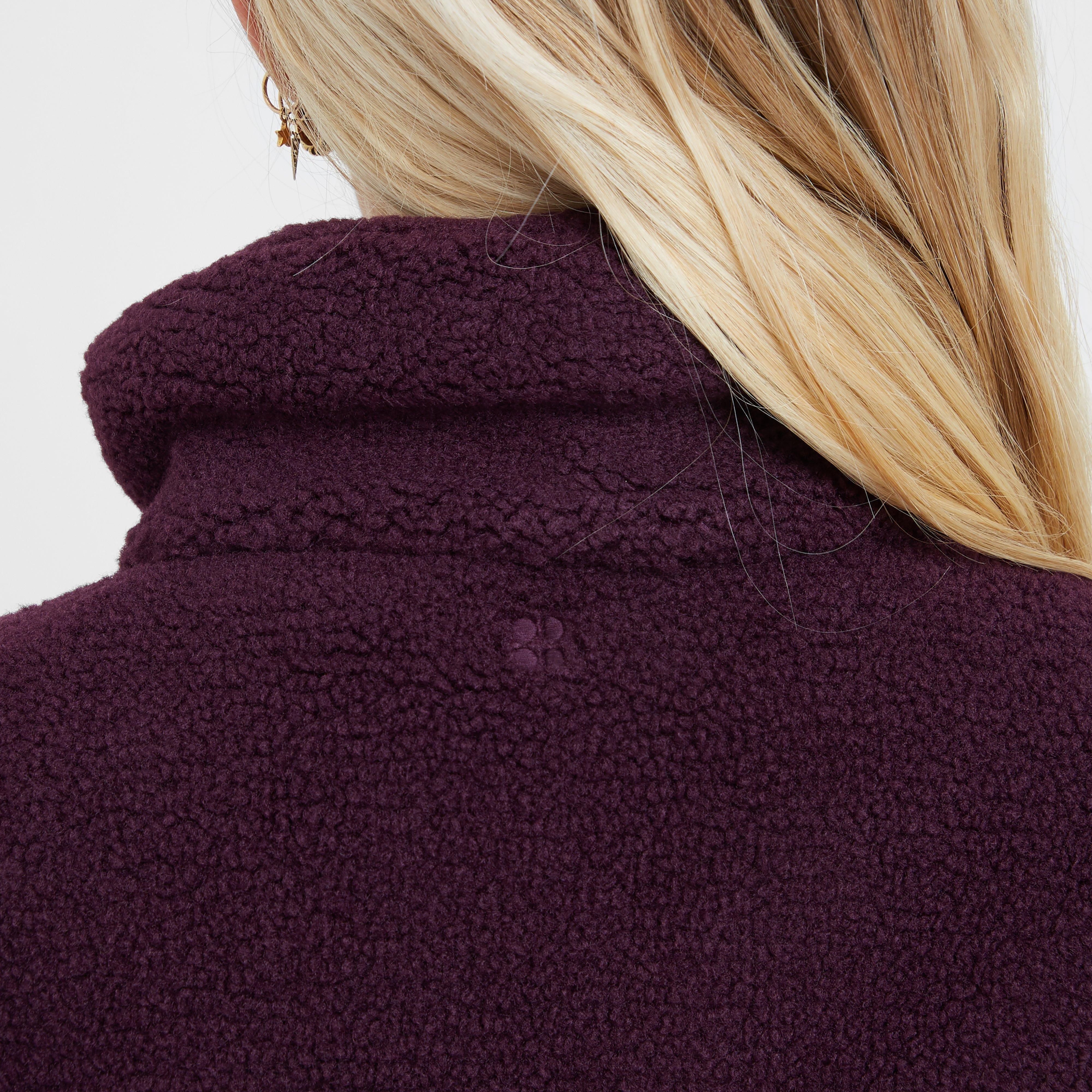 Women’s Plush Textured Zip Up Fleece