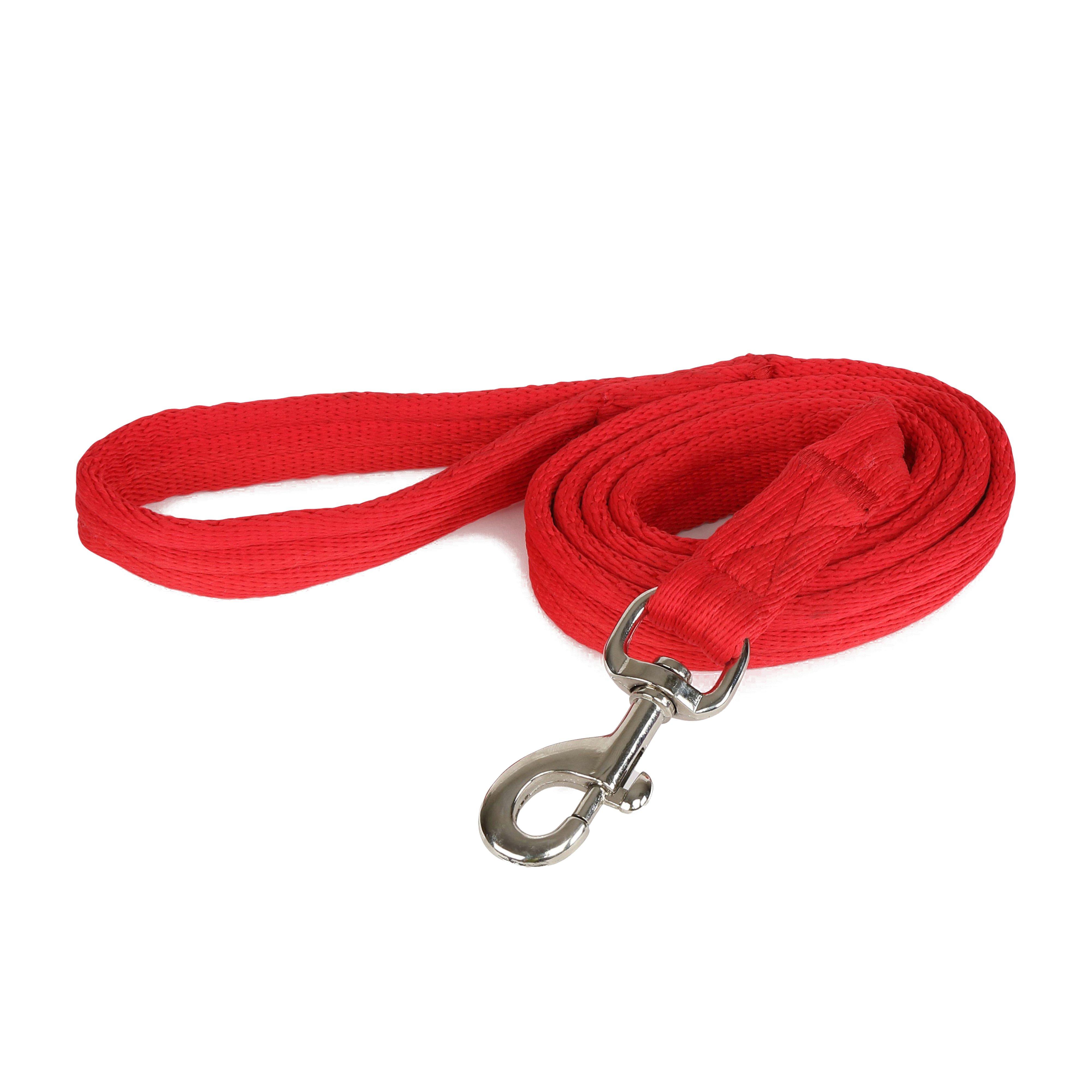 Cushion Web Lead Rope Red