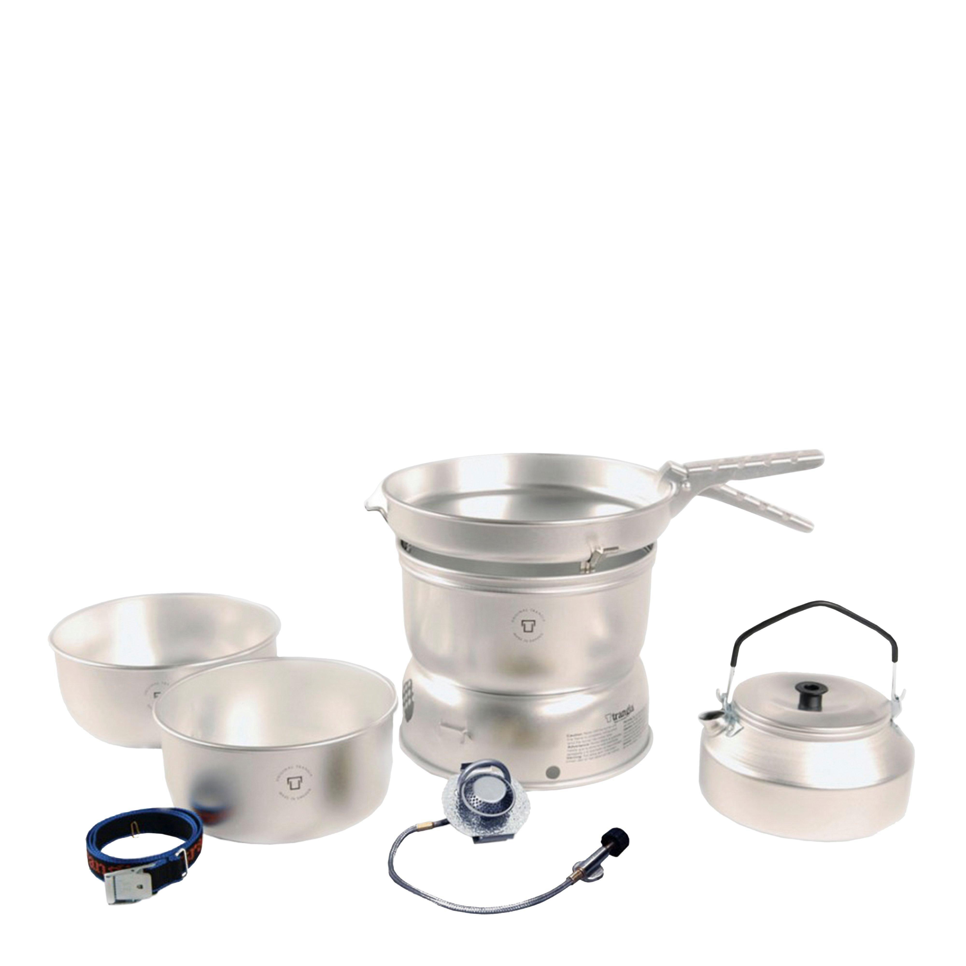 25-2 GB Stove with Alloy Pans, Kettle & Gas Burner
