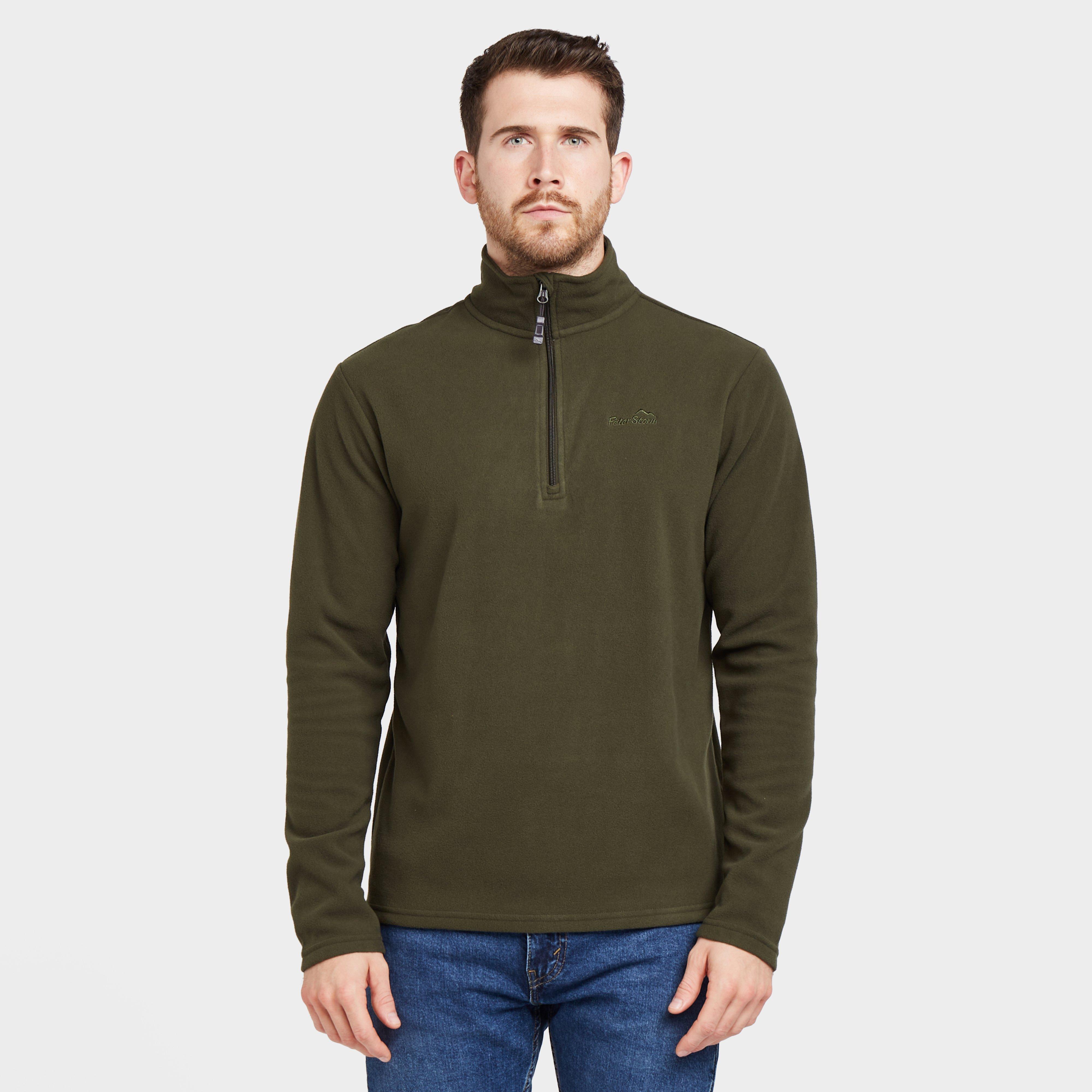 Mens Bracken Half Zip Fleece Khaki