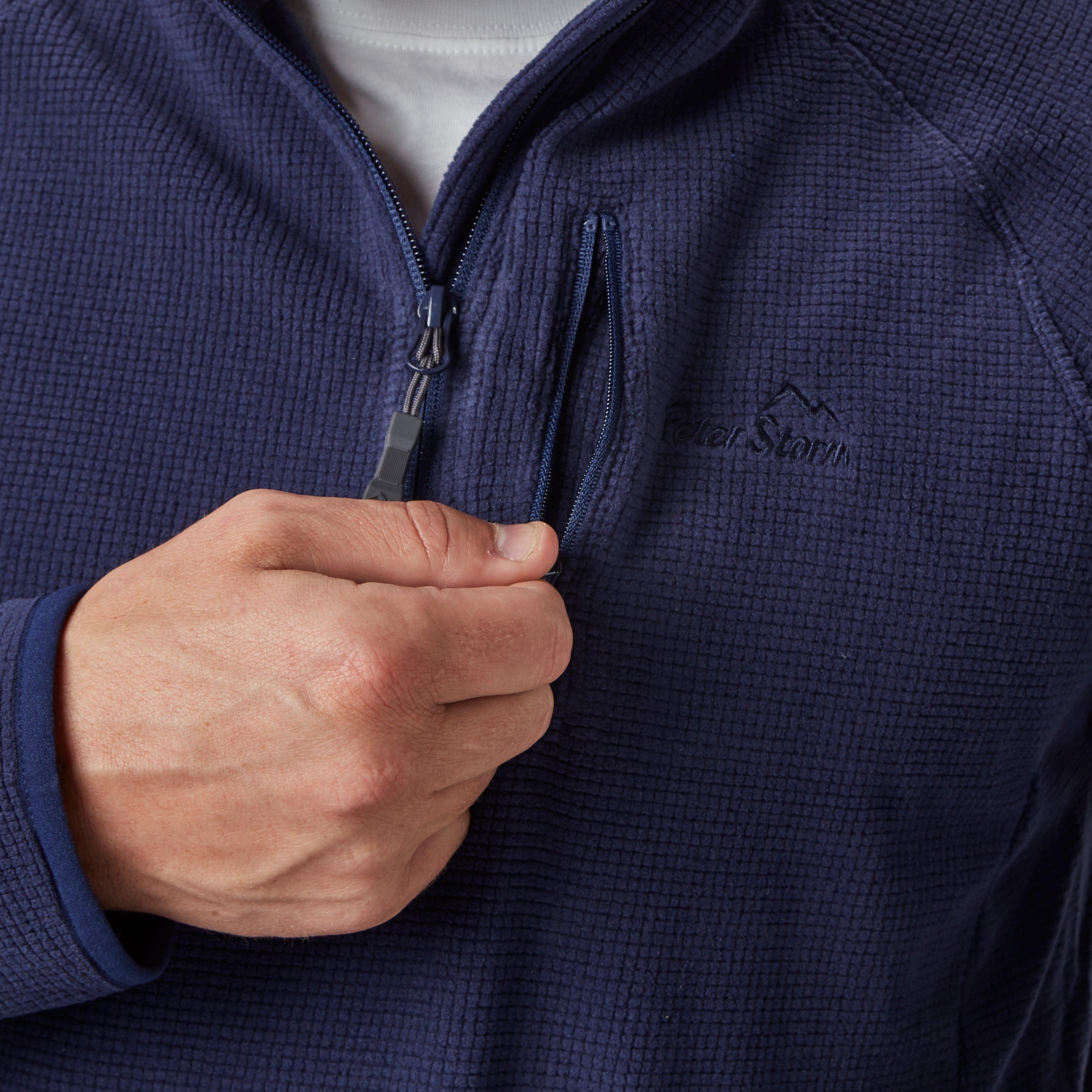 Men’s Grid Half-Zip Fleece