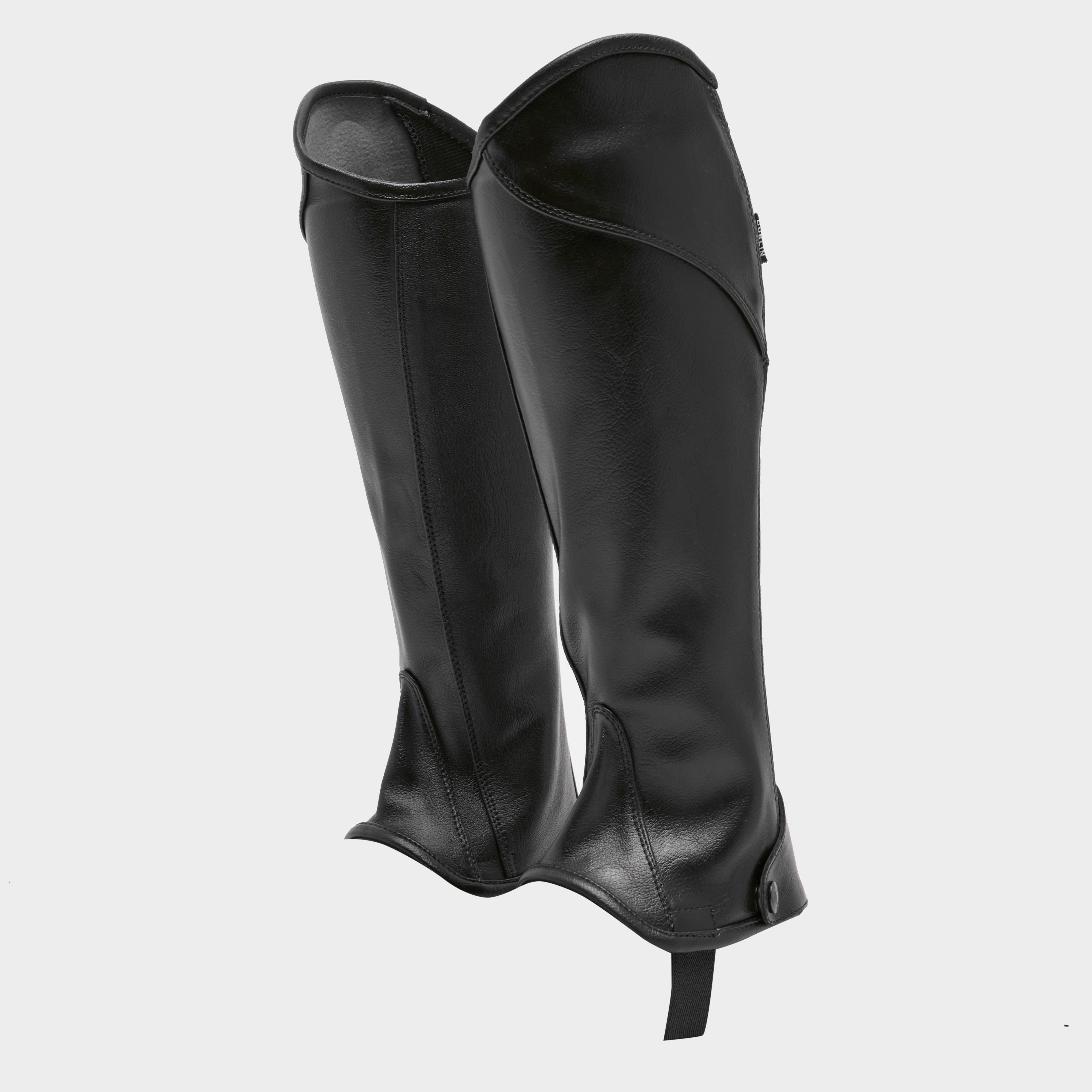 Childs Stretch Fit Half Chaps Black