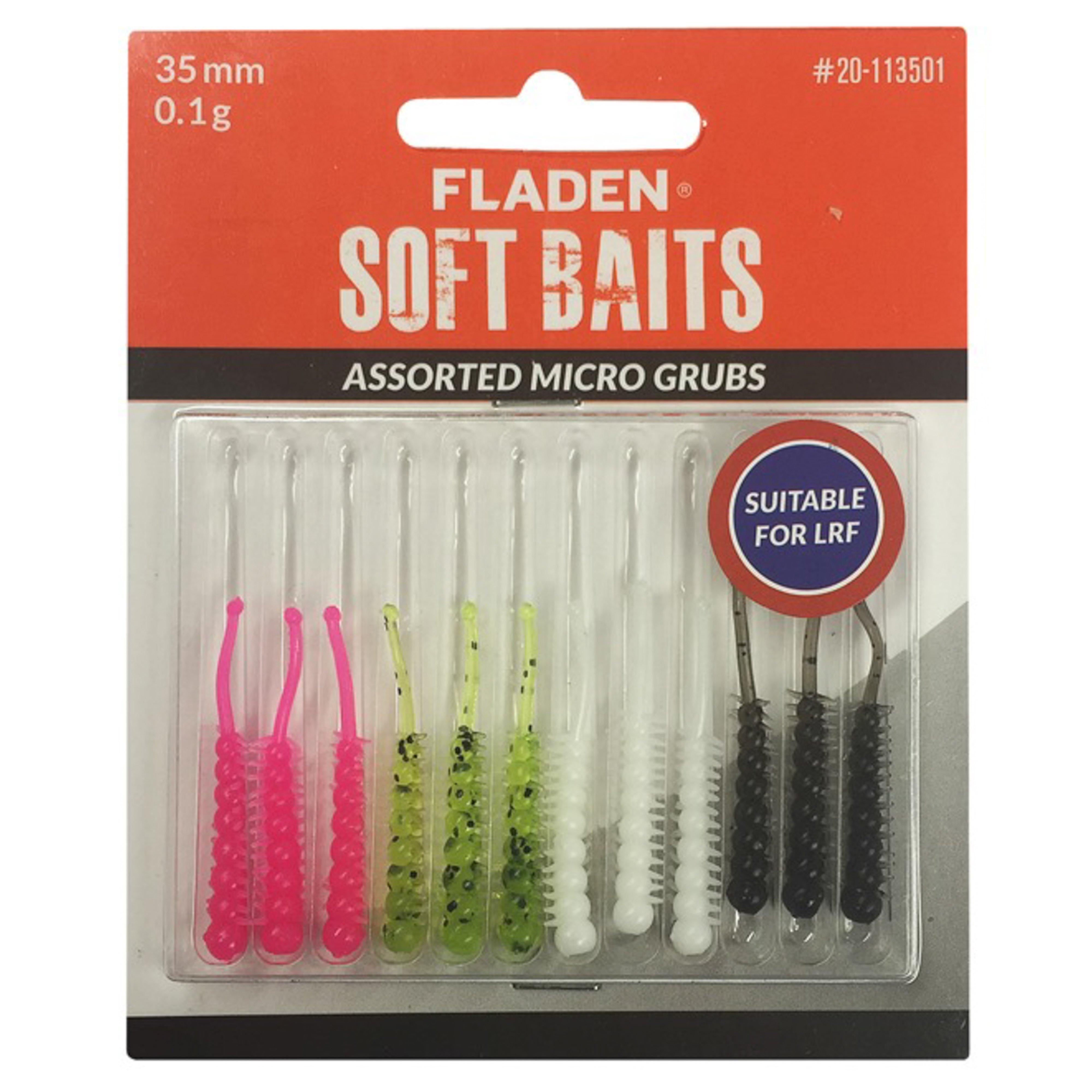 Fladen Soft Baits Assorted Micro Grubs 35mm 0.1g