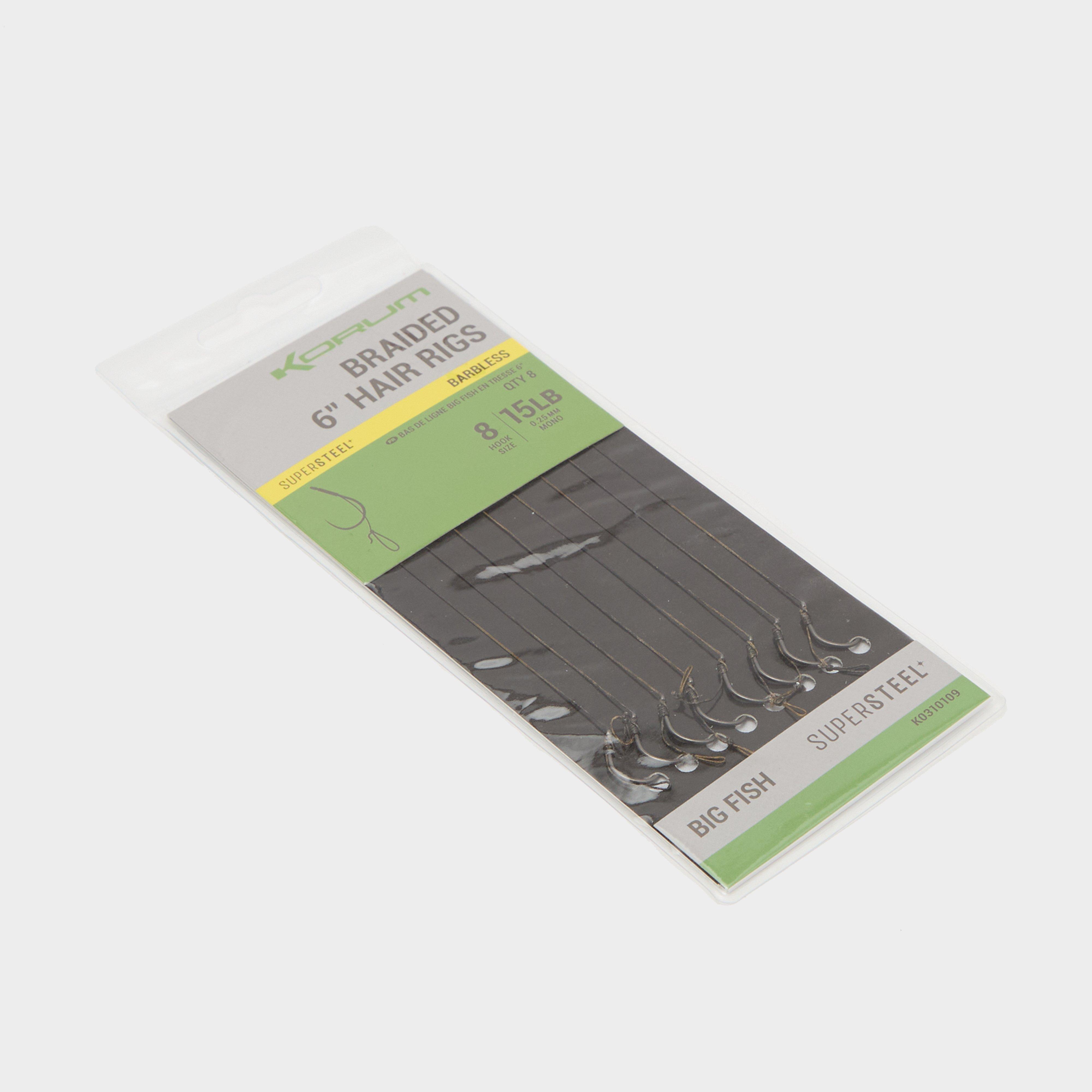 Big Fish Braided Hair Rigs 6” Size 8 Barbless