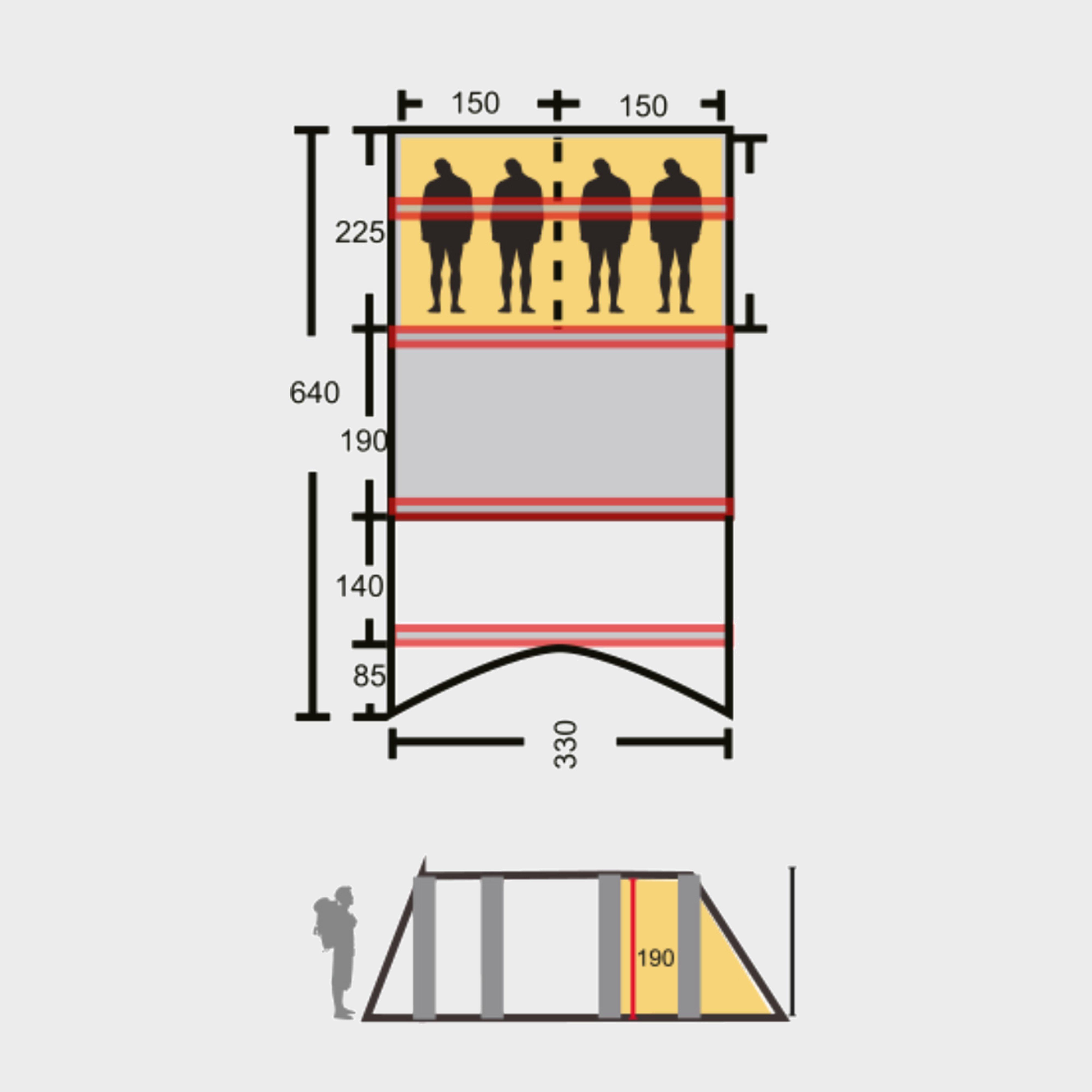 Horizon 400 Nightfall Air Tent