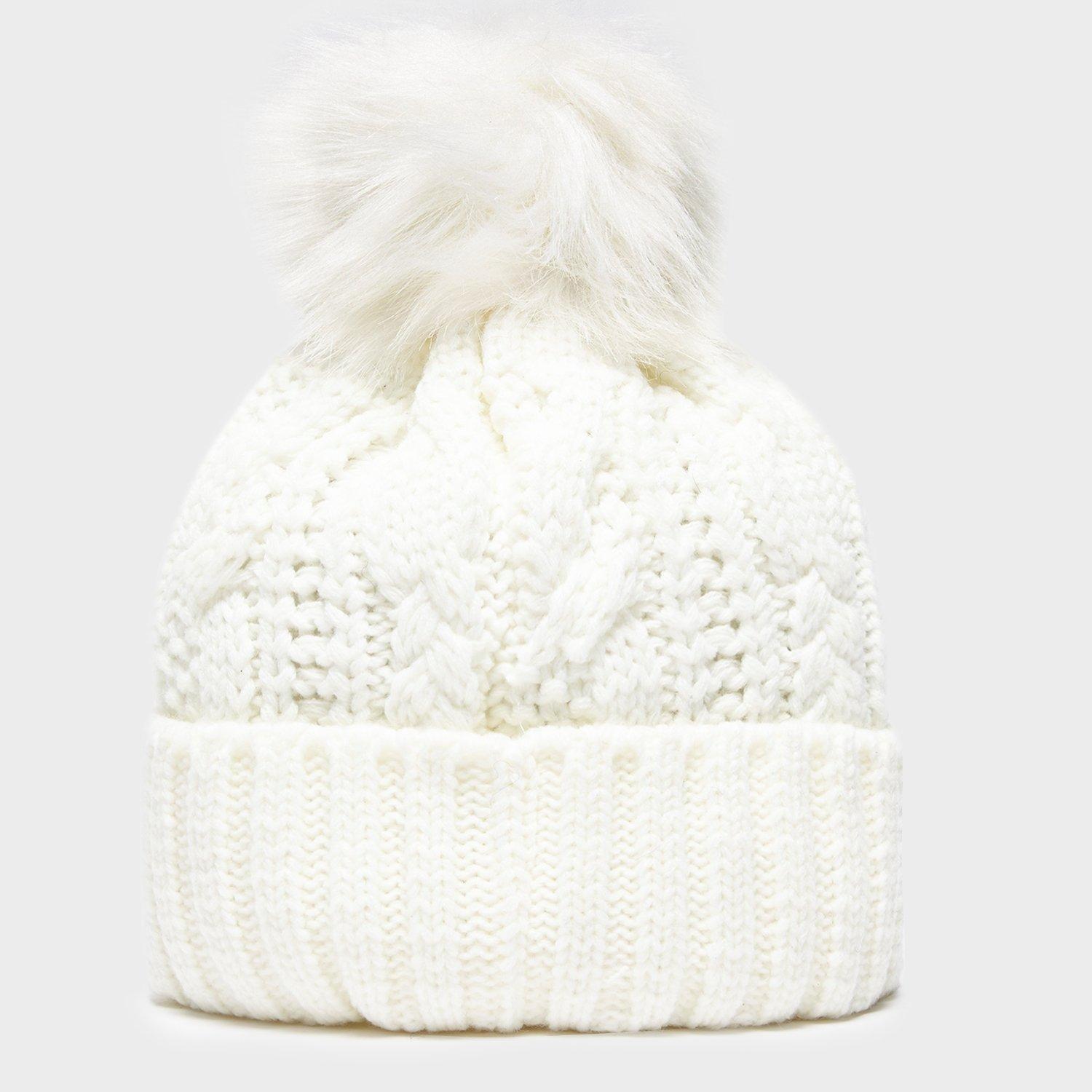 Women's Daisy Cable Knit Bobble Hat