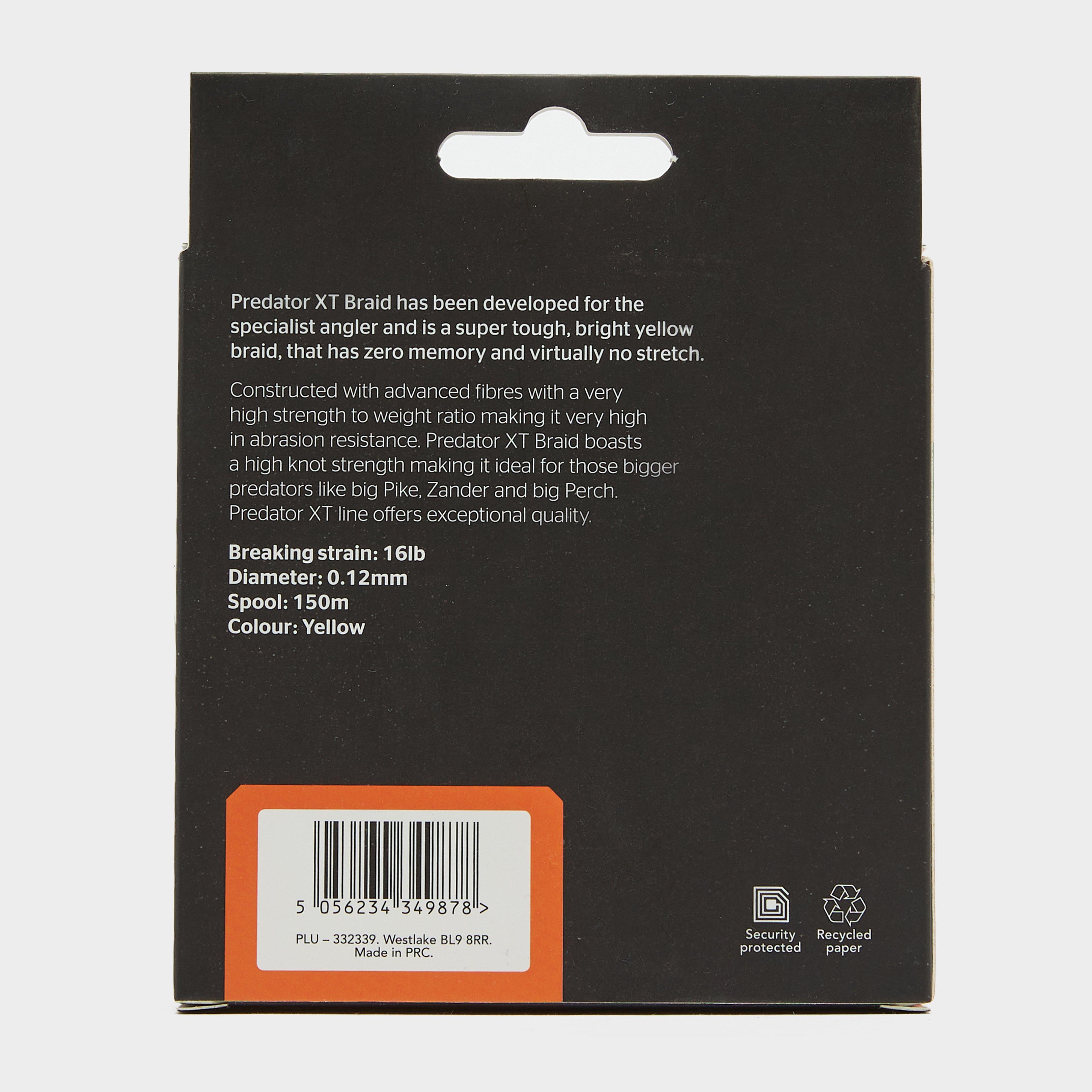 Predator XT Lure Braid in Yellow (16lb)