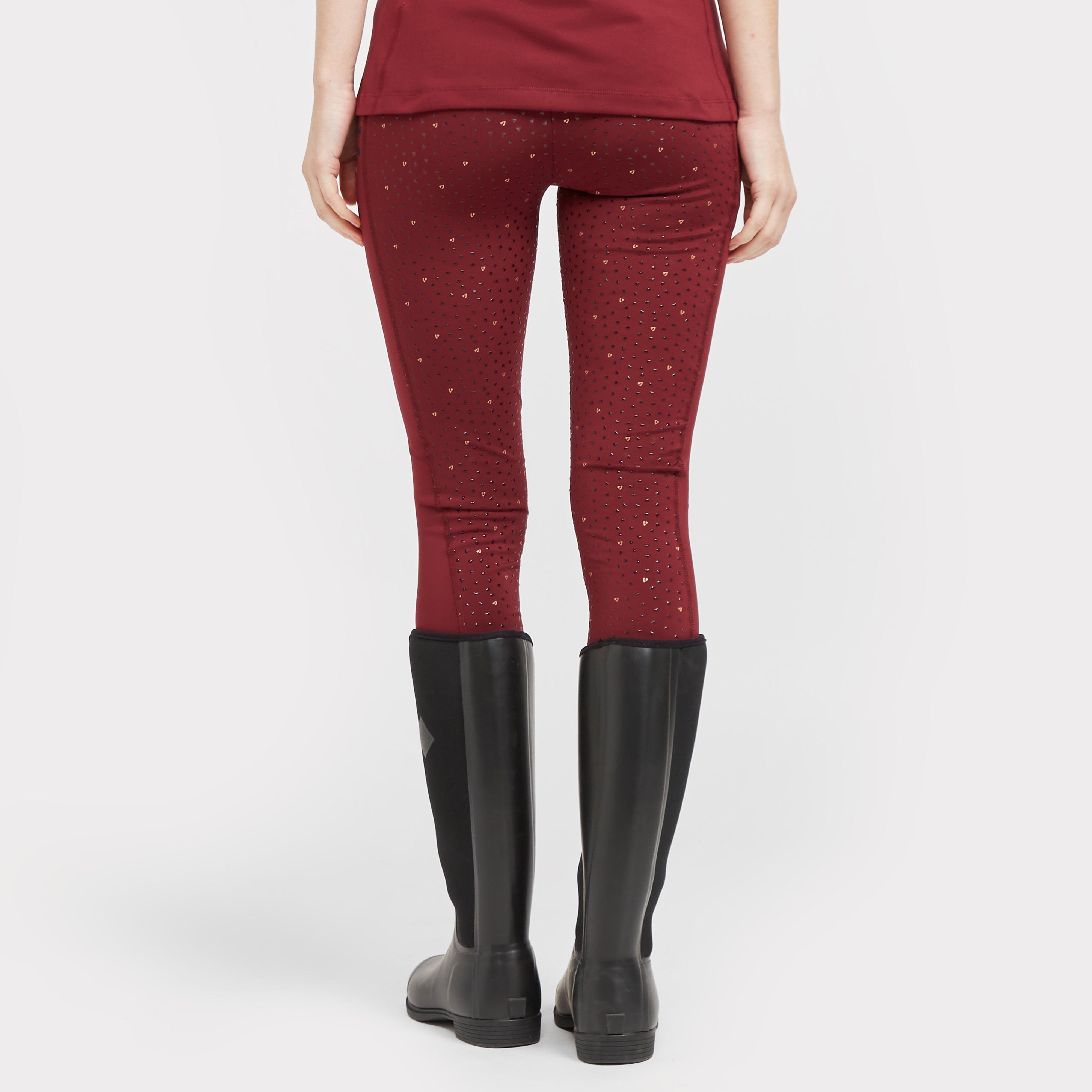 Women's Team Riding Tights Burgundy