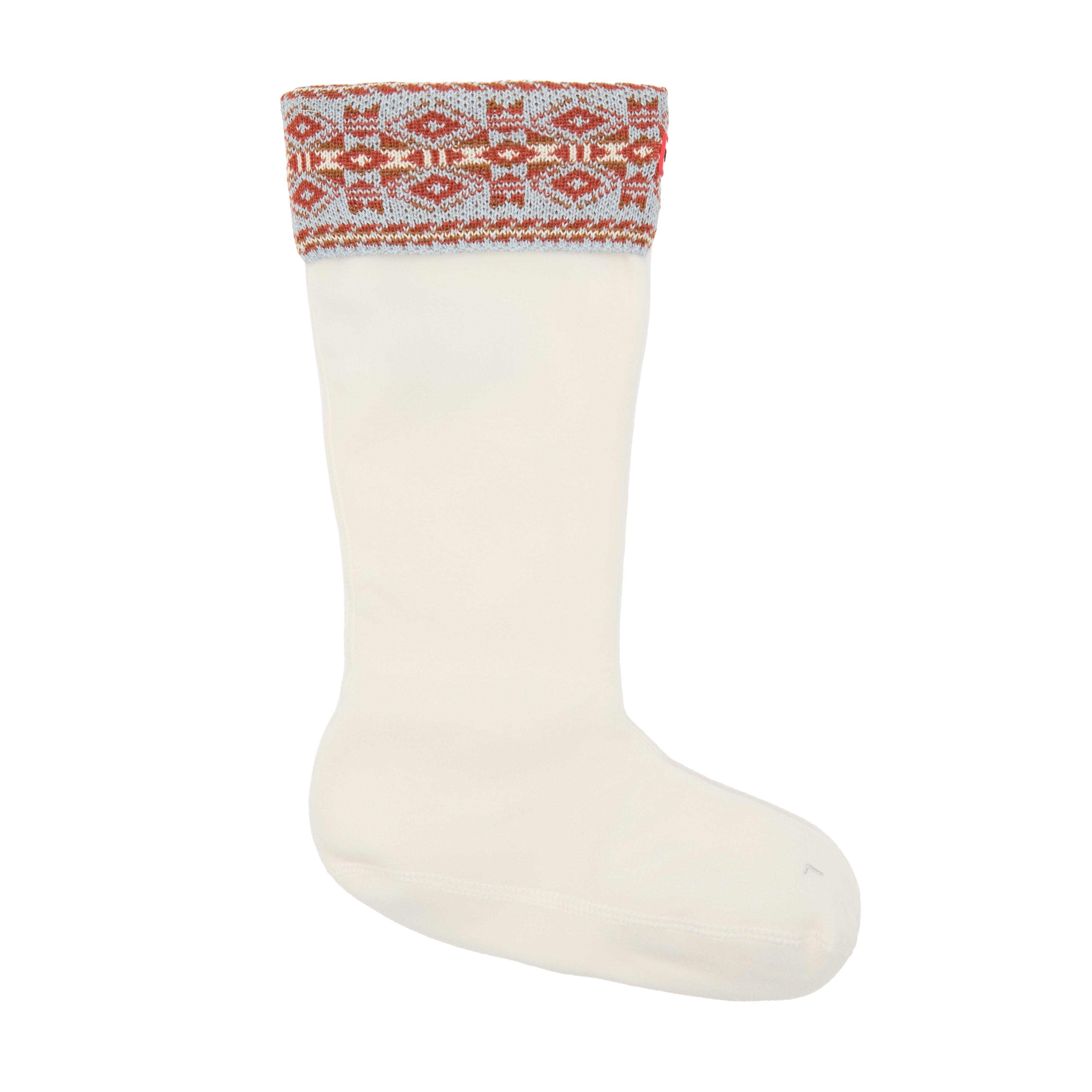 Unisex Recycled Fairisle Tall Boot Socks