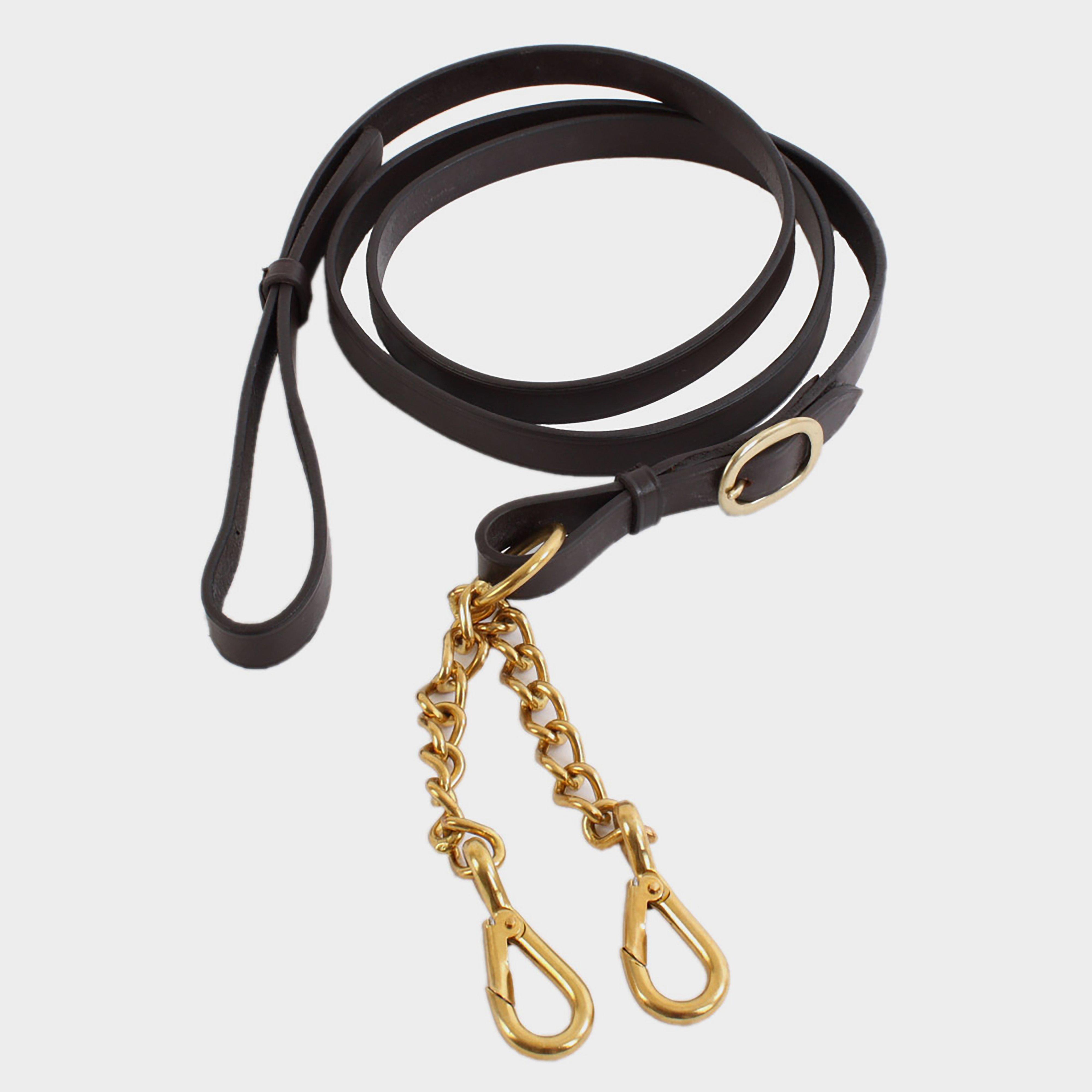 Leather Lead Rein Newmarket Chain Black