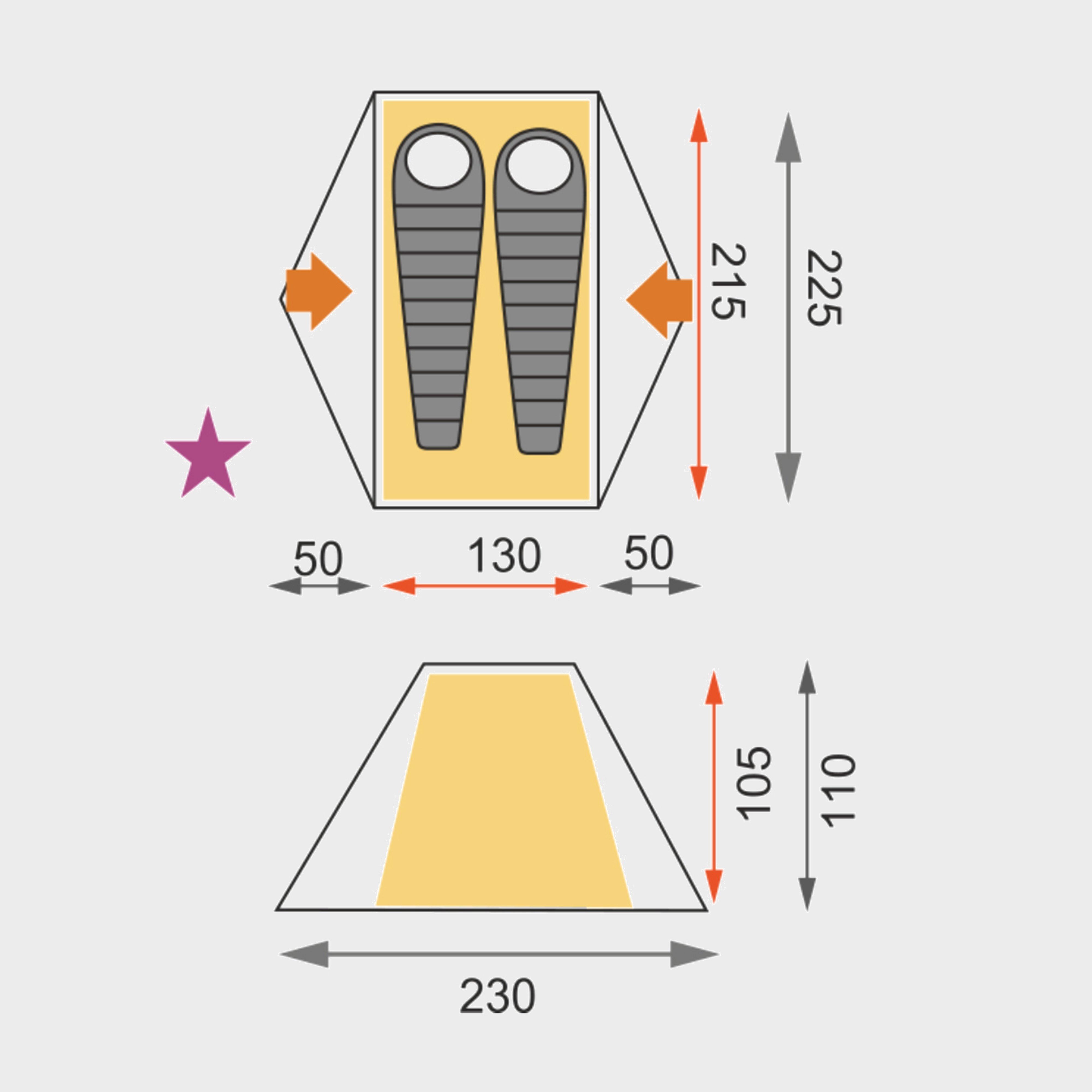 Rakoon II person Tent