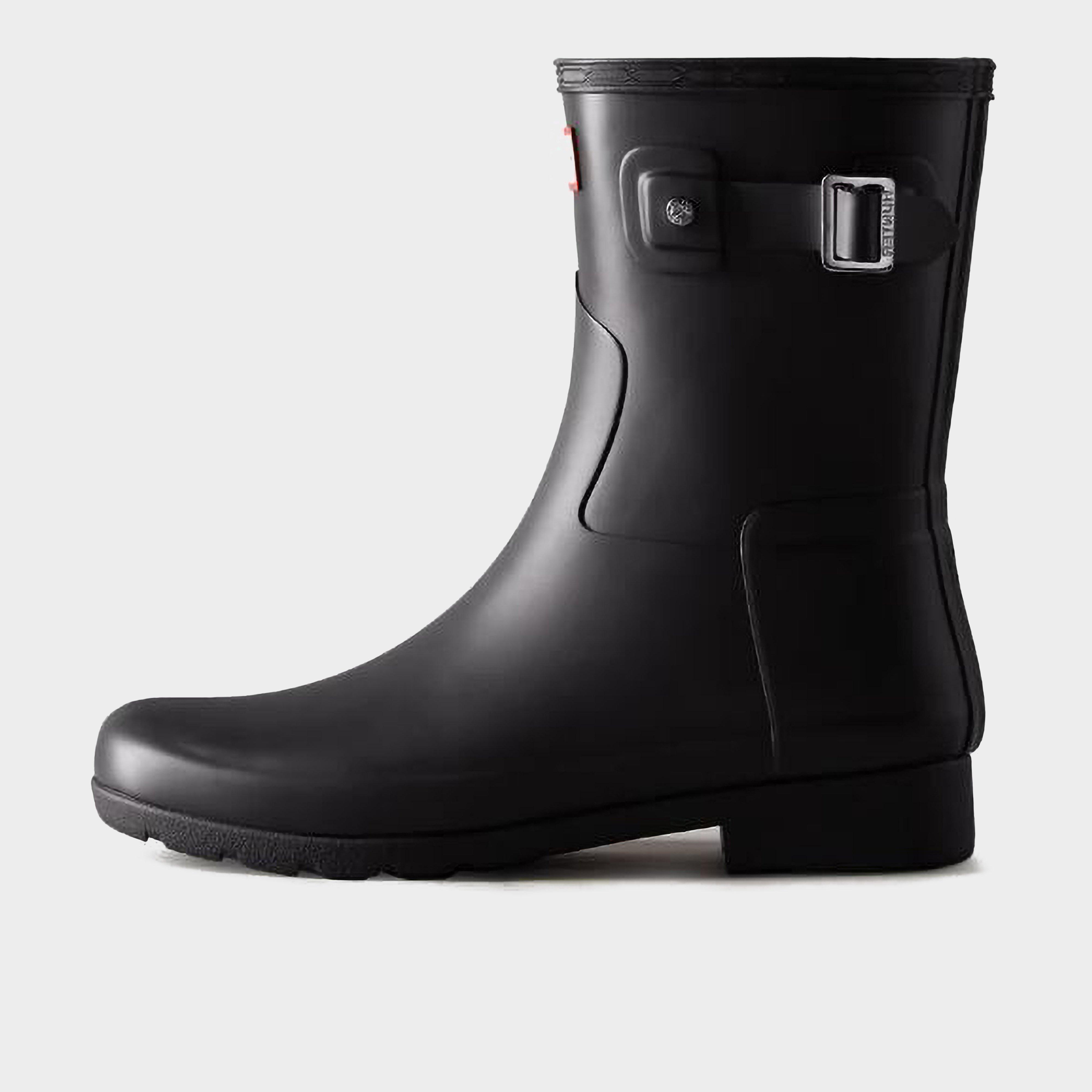 Women’s Refined Slim Fit Short Black Wellington Boots